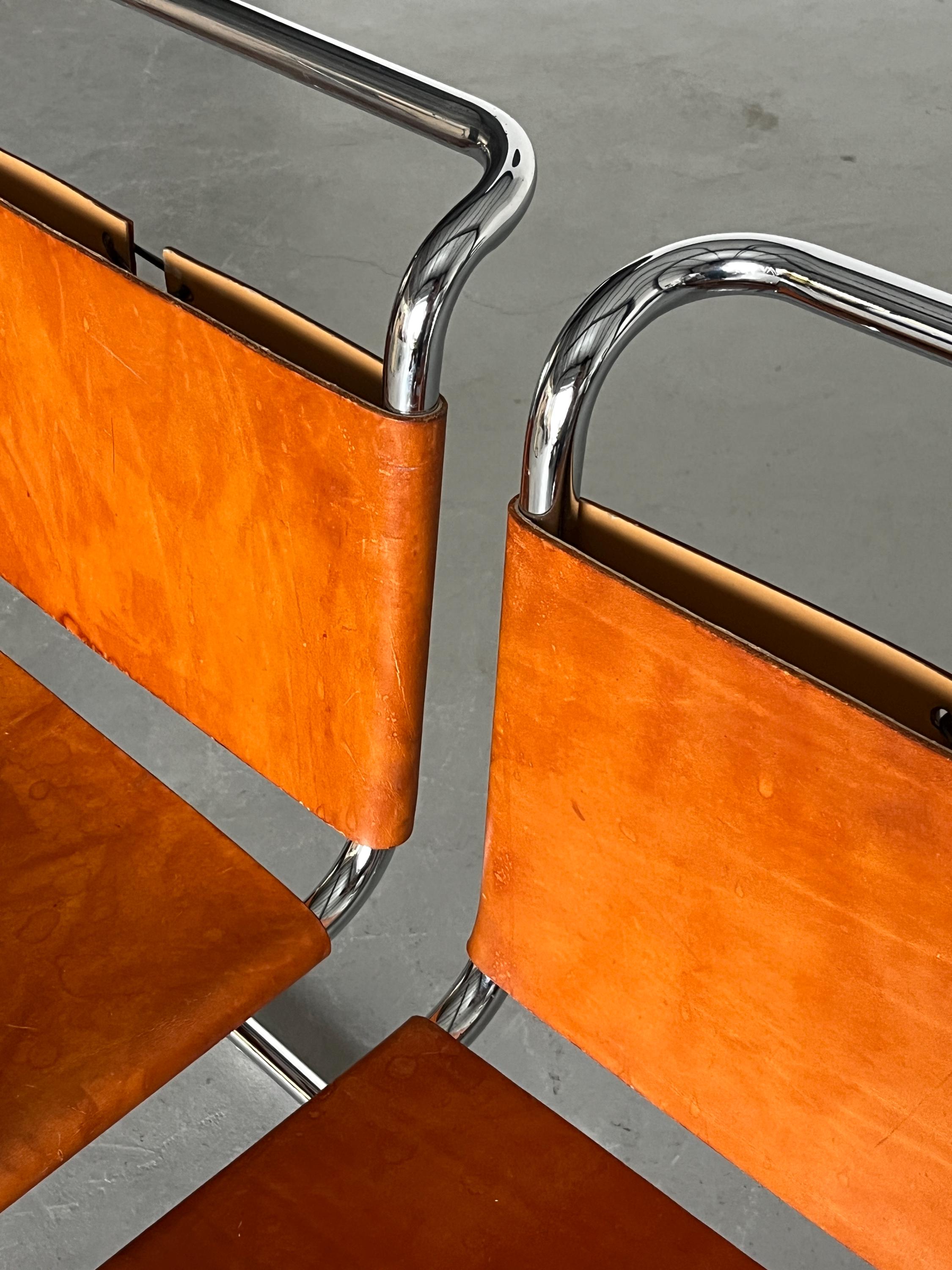 Early Original Mies van der Rohe ‘MR10’ Chairs by Bononia, Pre-1968