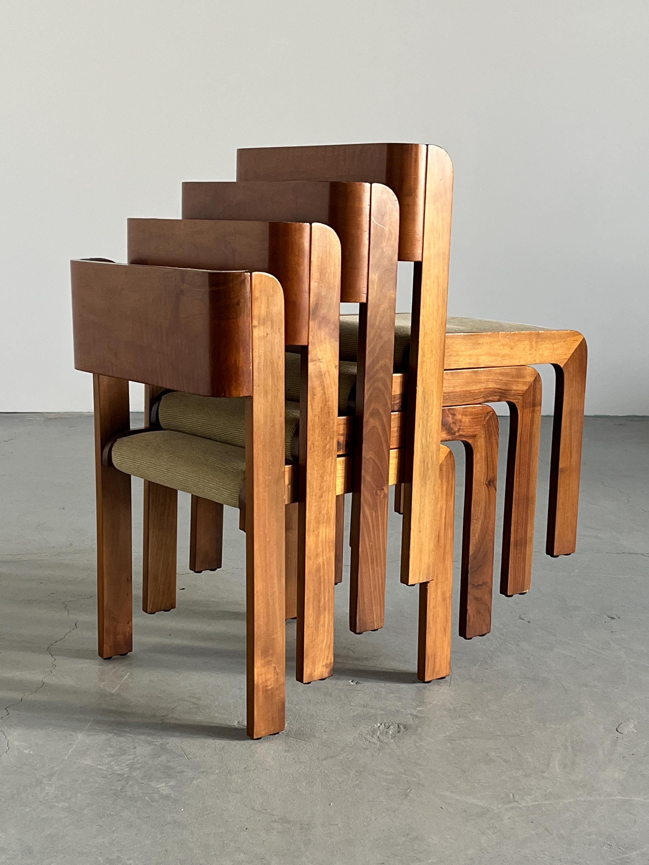 Elegant Italian Functionalist Chairs