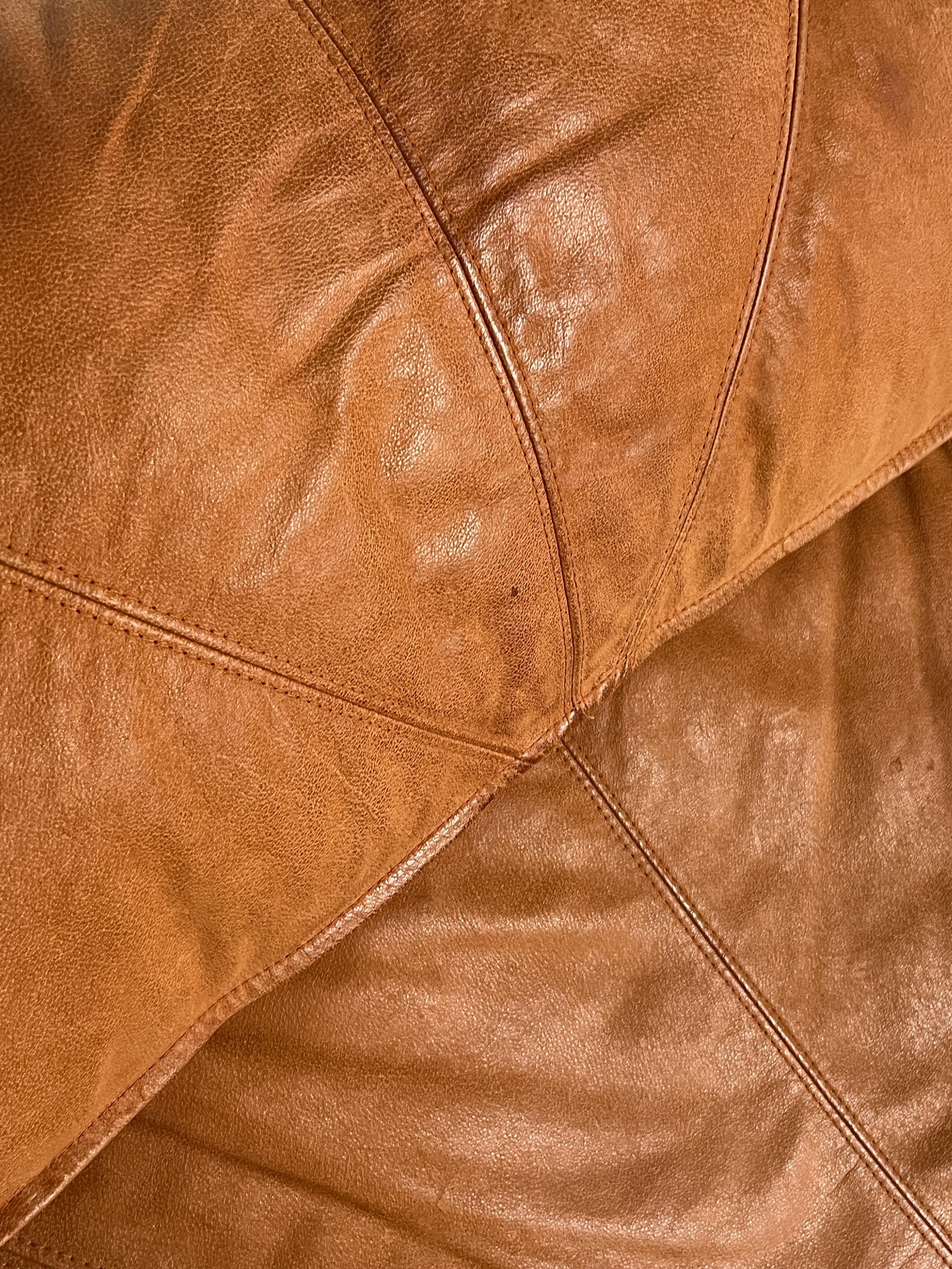 Chaise Longue Cognac Leather by Tord Bjorklund for Ikea