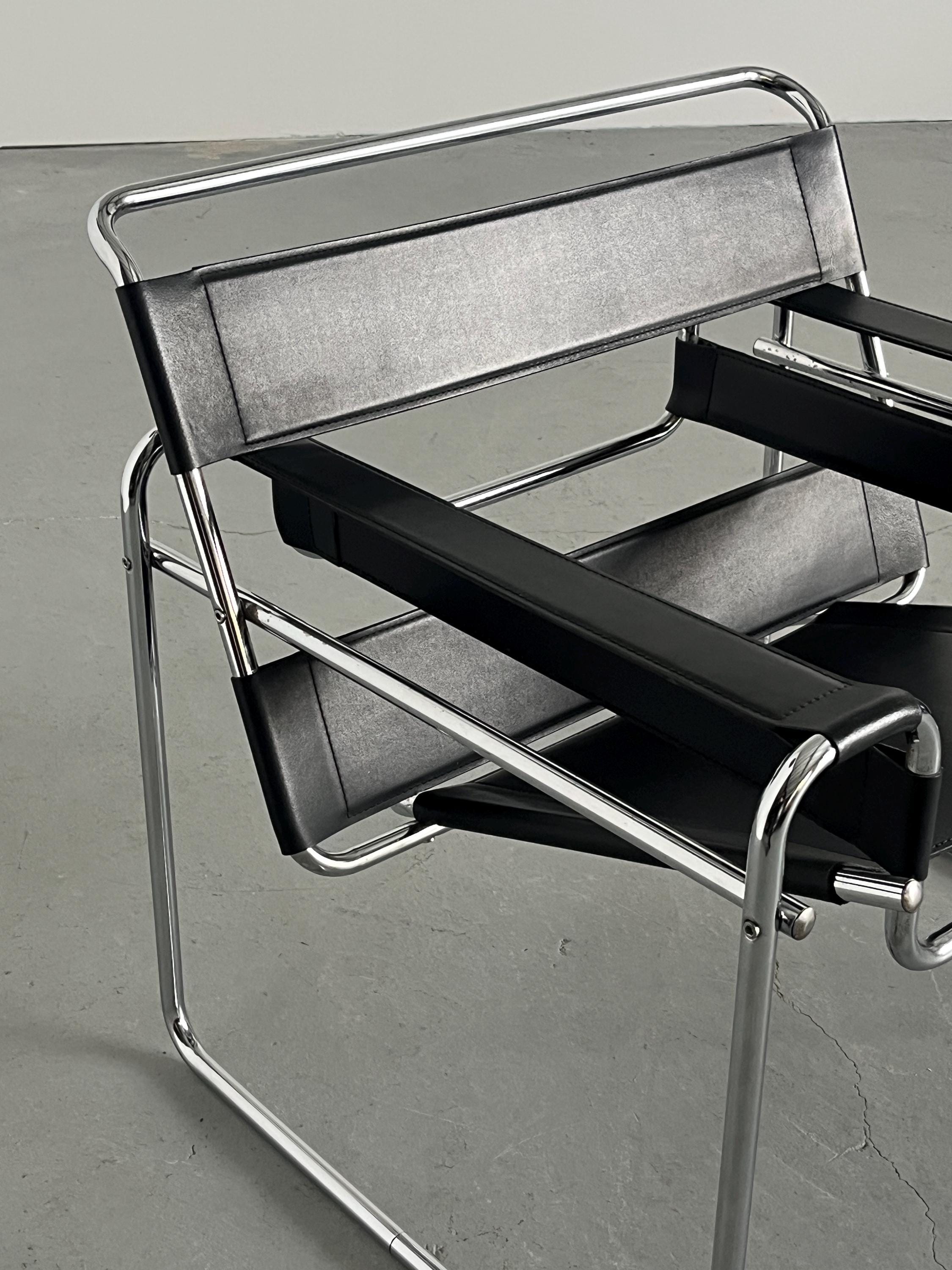 'Wassily' Armchair by Marcel Breuer, 1970s Vintage Replica