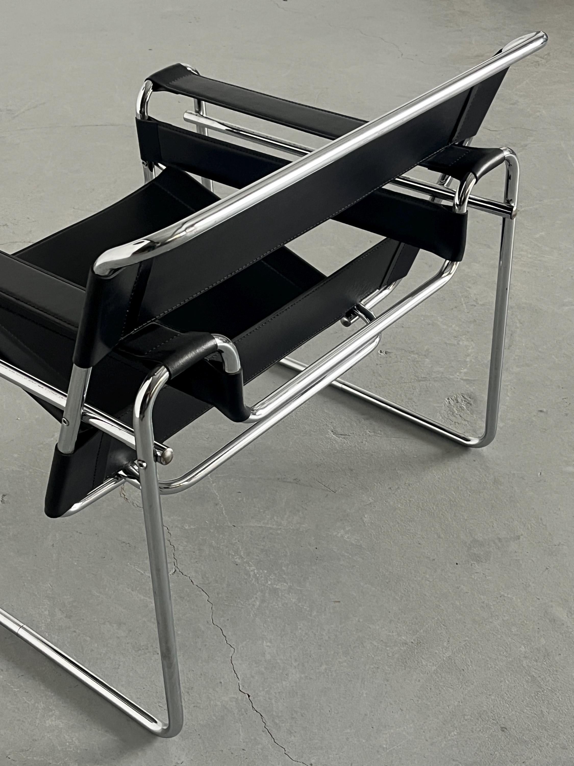 'Wassily' Armchair by Marcel Breuer, 1970s Vintage Replica