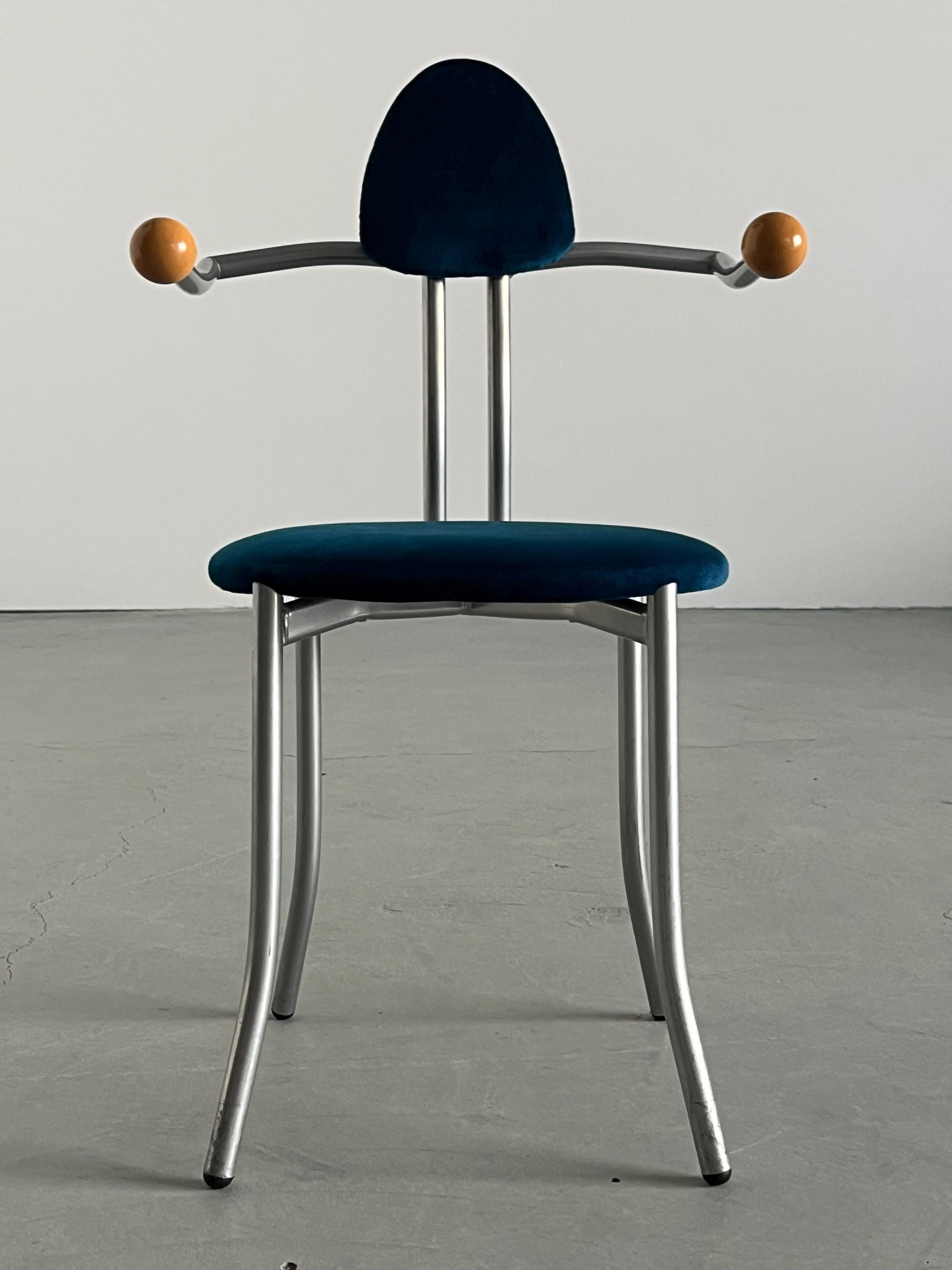 Memphis Style Side Chair by Karl Friedrich Förster for KFF