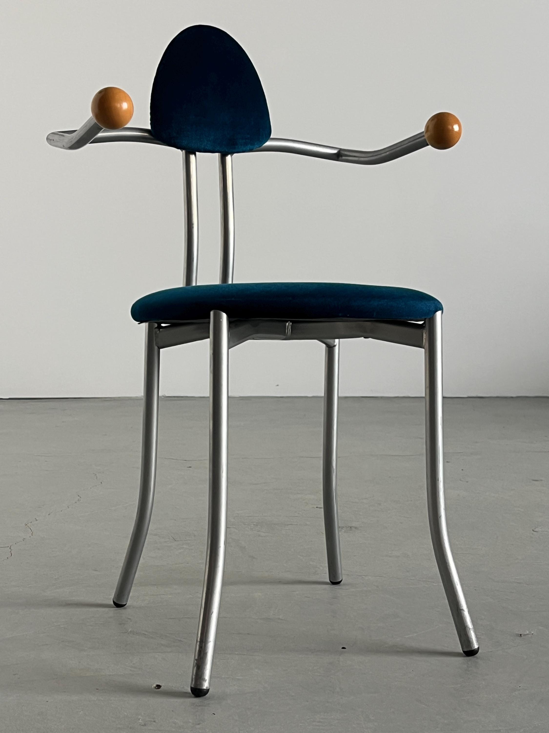 Memphis Style Side Chair by Karl Friedrich Förster for KFF