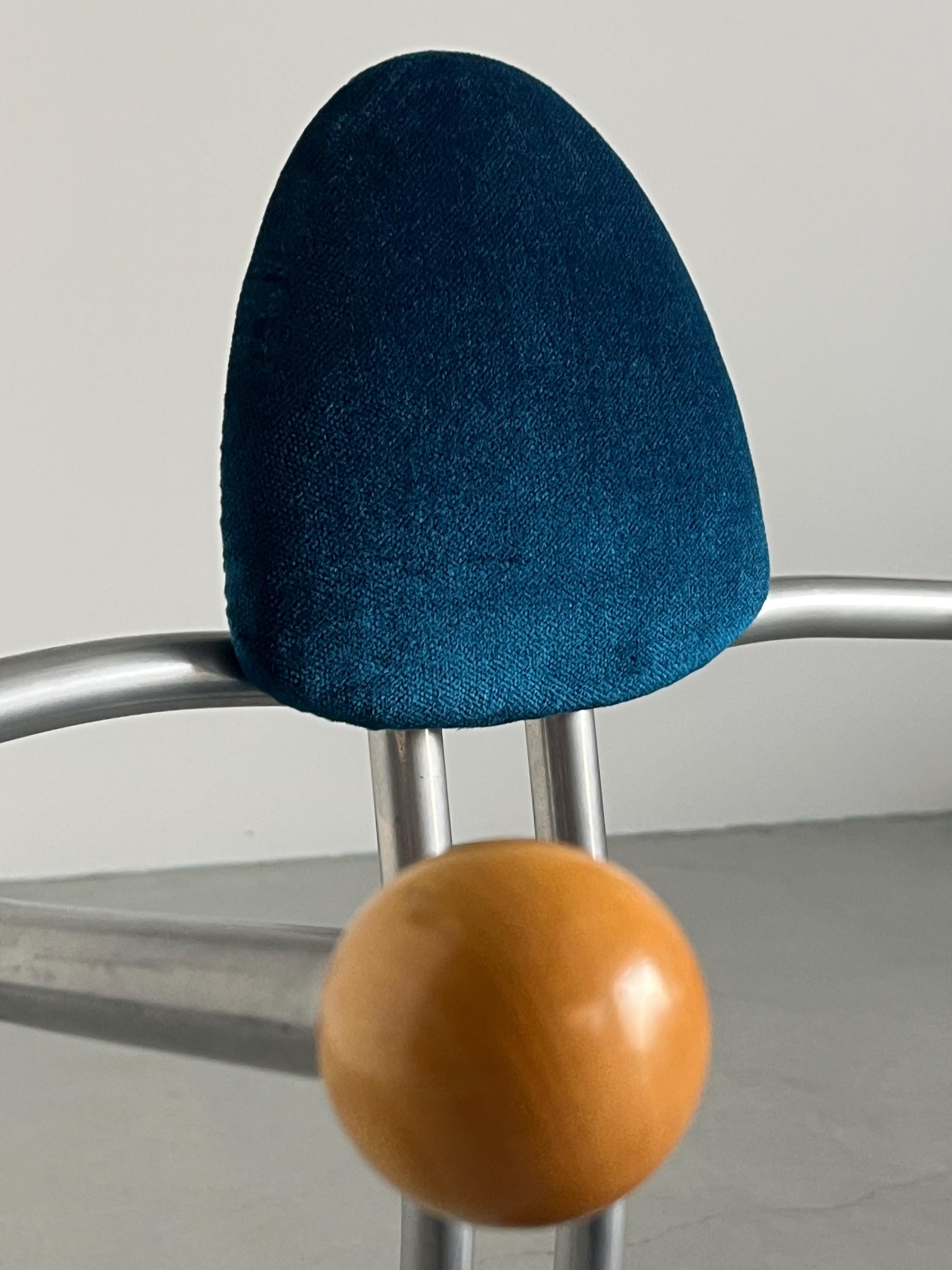 Memphis Style Side Chair by Karl Friedrich Förster for KFF