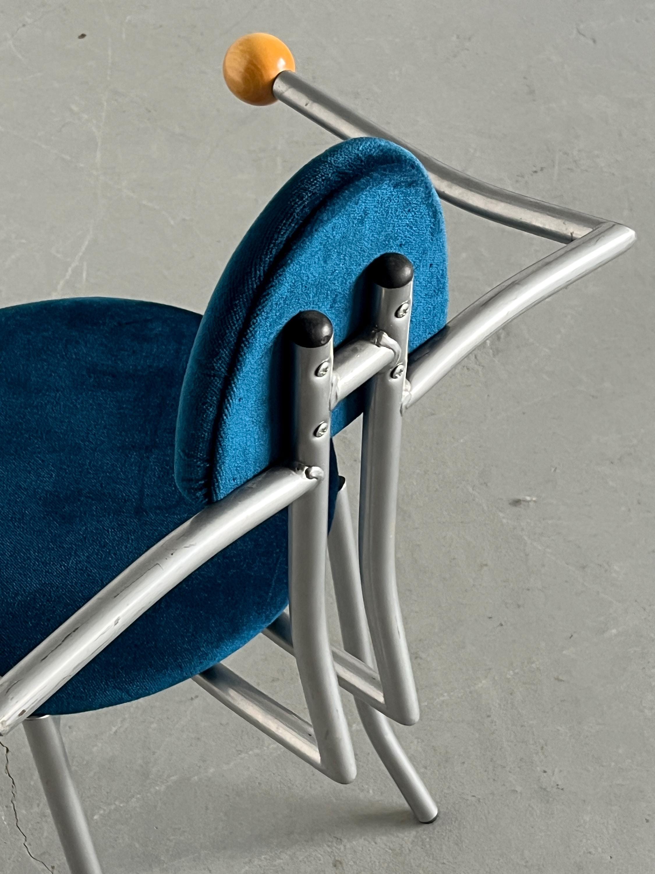 Memphis Style Side Chair by Karl Friedrich Förster for KFF