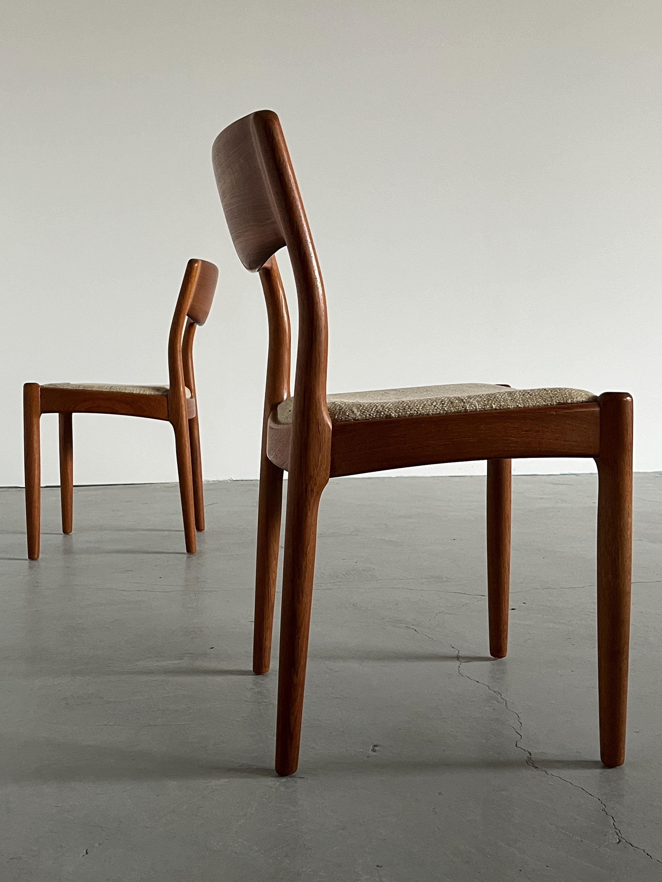 Danish Mid-Century Chairs by Juul Kristensen for JK Denmark
