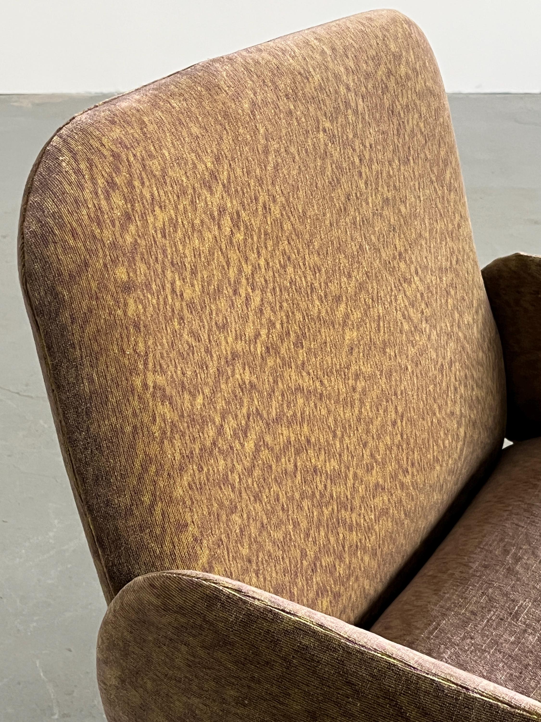 Space Age Armchair in Abstract Patterned Upholstery in Style of Pierre Paulin, 1970s Italy