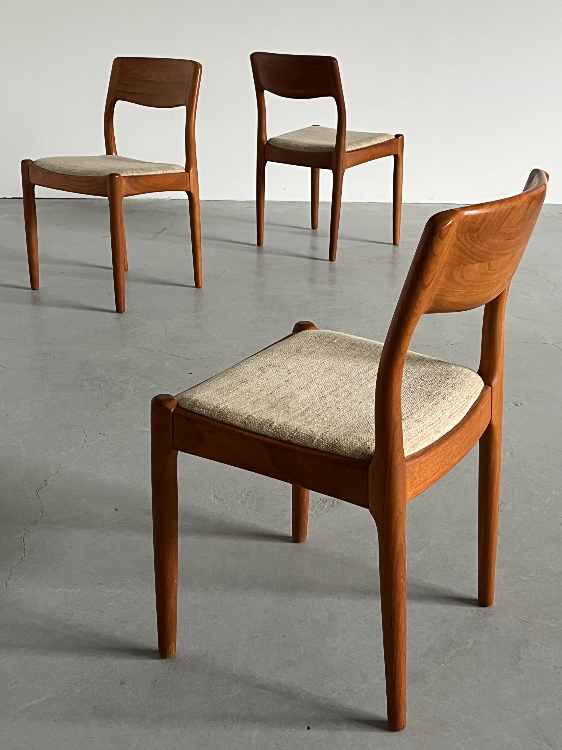 Danish Mid-Century Chairs by Juul Kristensen for JK Denmark