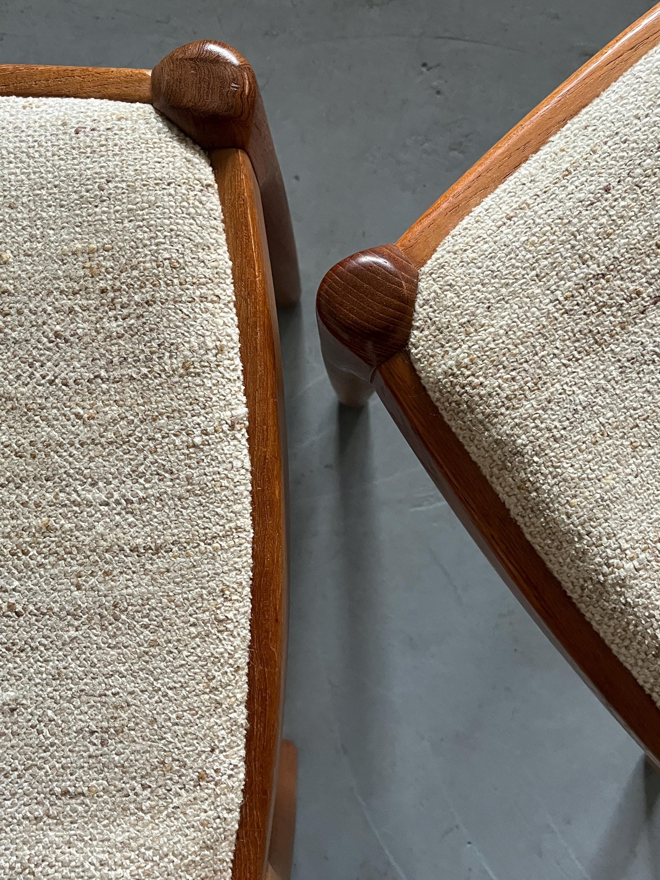Danish Mid-Century Teak Chairs by Juul Kristensen for JK Denmark