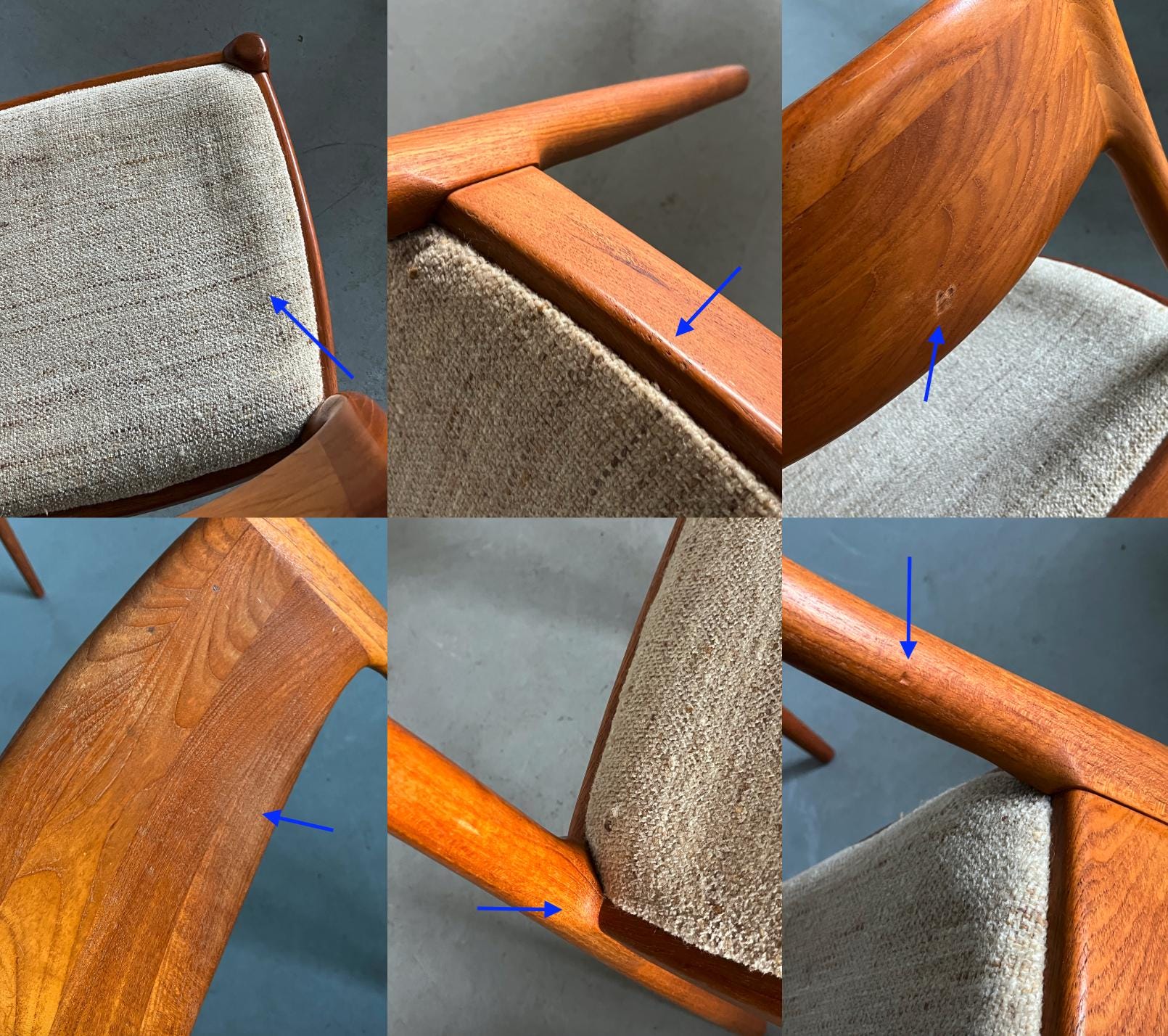 Danish Mid-Century Teak Chairs by Juul Kristensen for JK Denmark