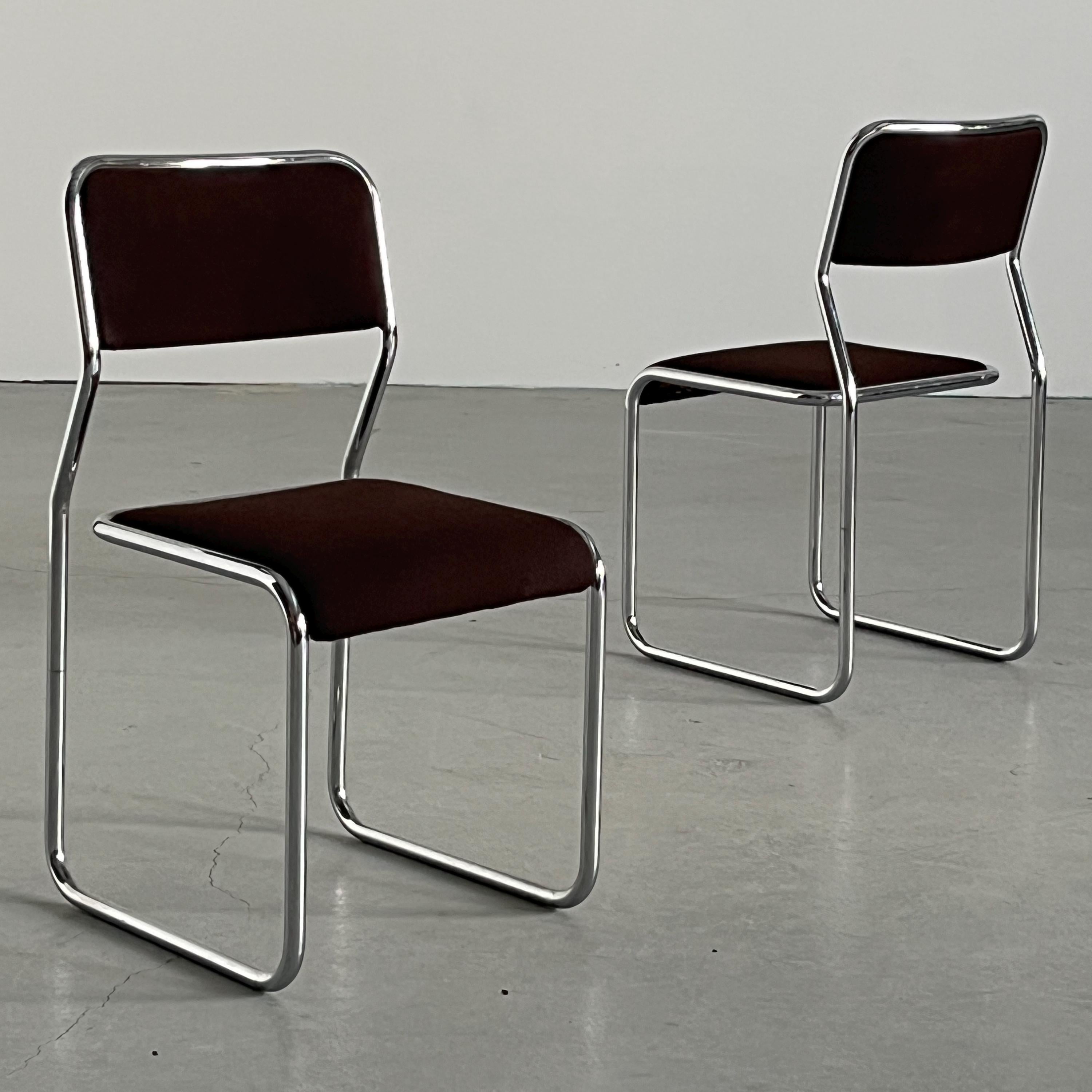 Italian Cantilever Dining Chairs