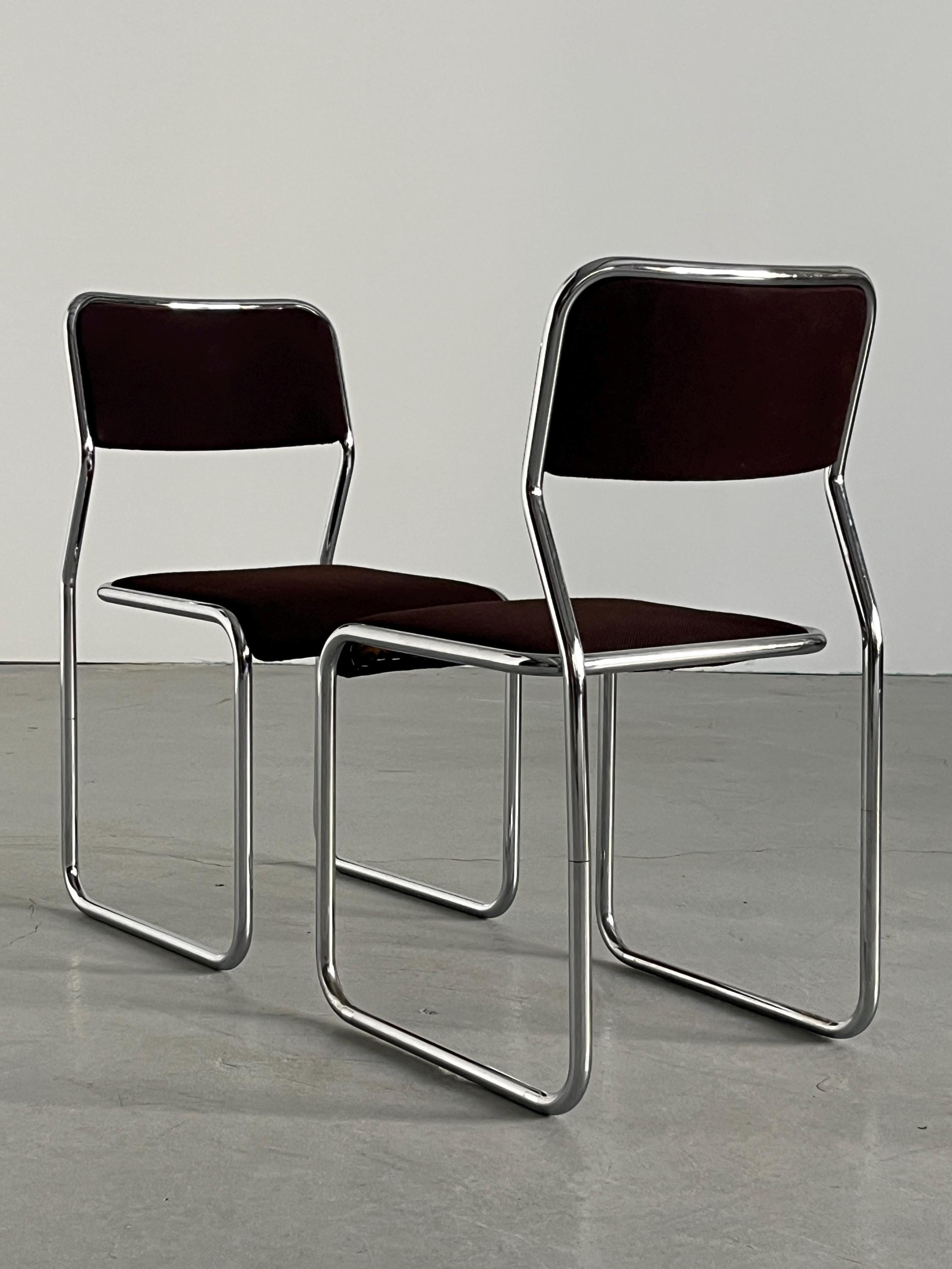 Italian Cantilever Dining Chairs