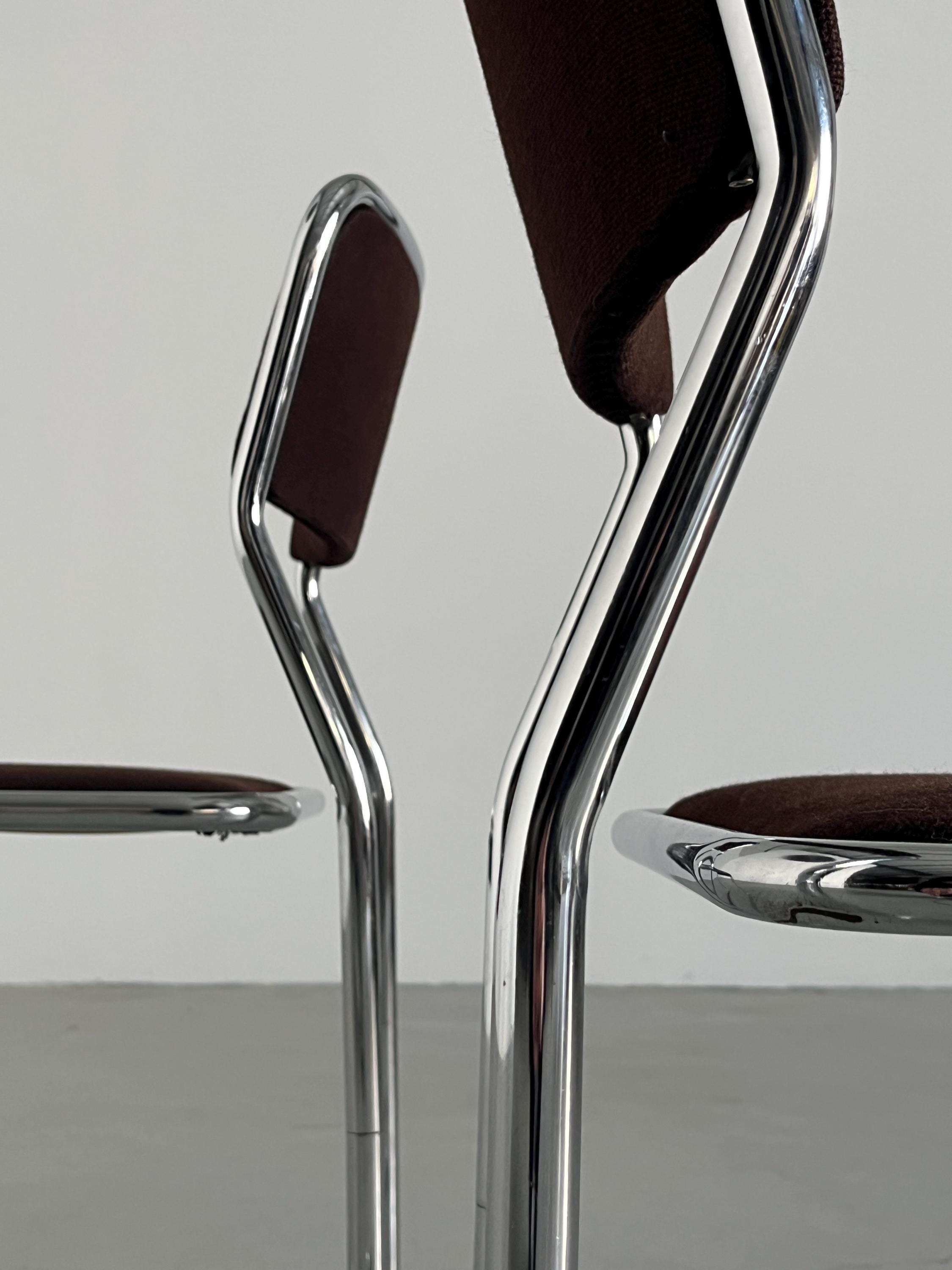 Italian Cantilever Dining Chairs
