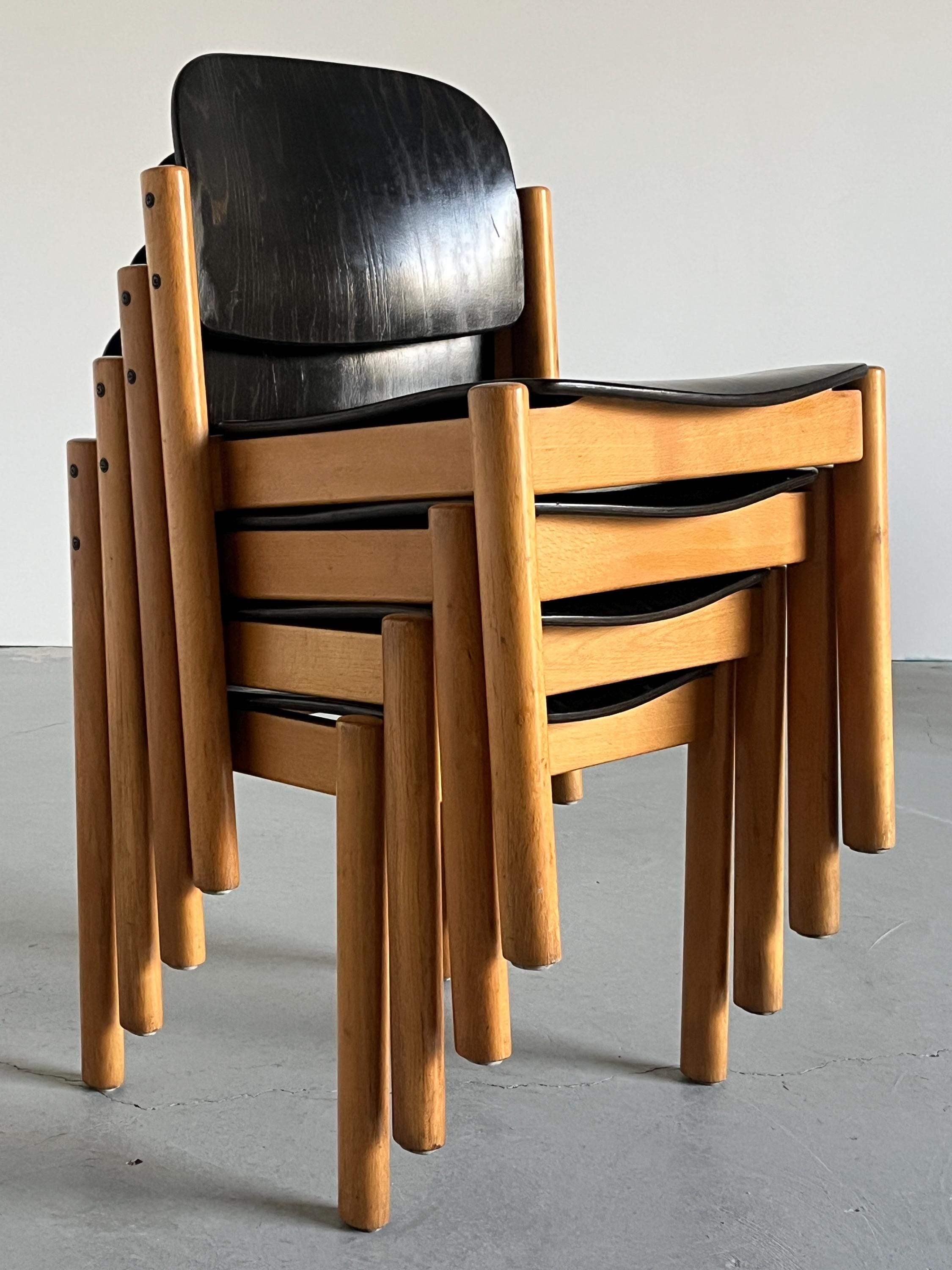 Stackable Dining Chairs by Kusch & Co