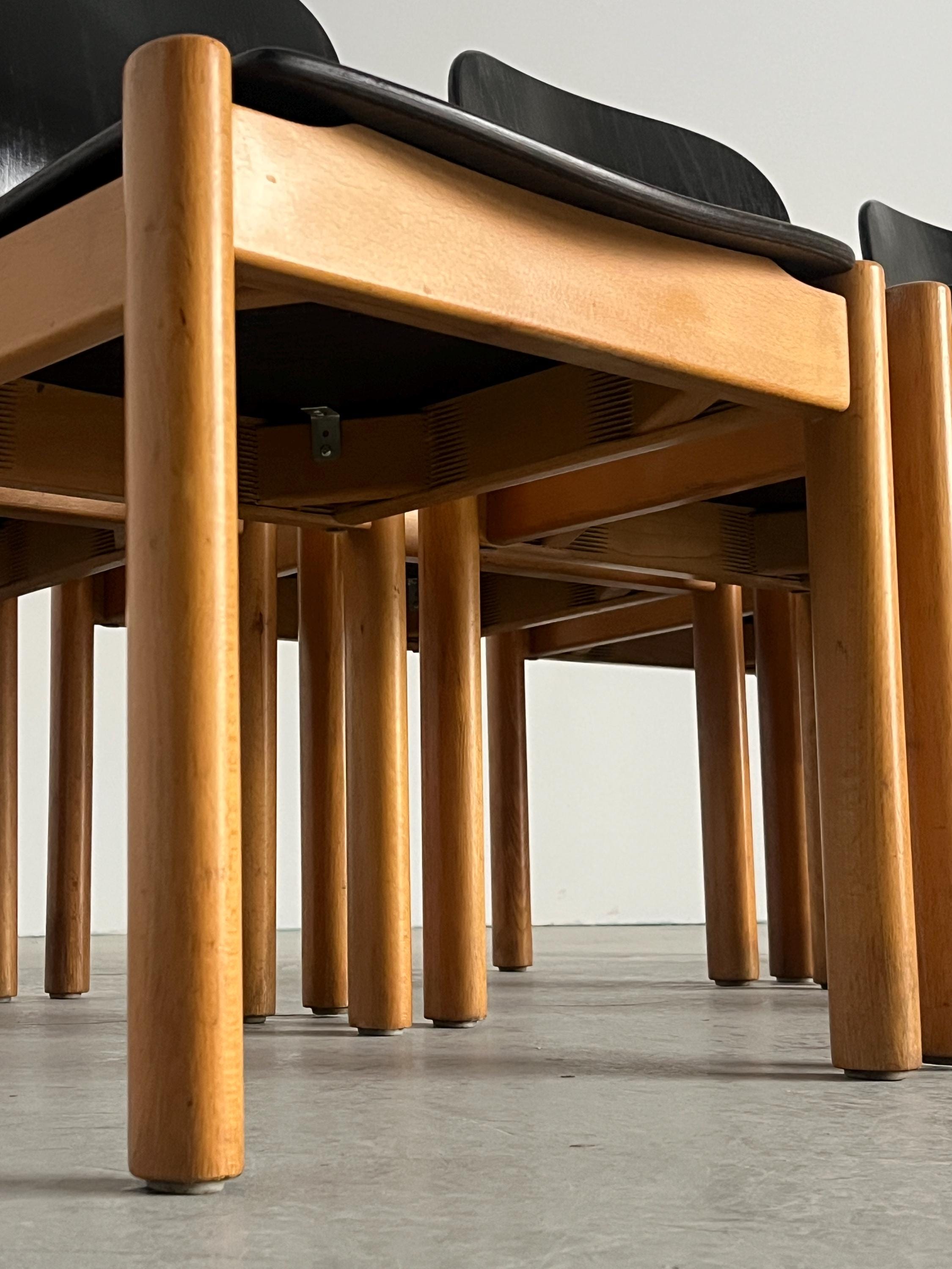 Stackable Dining Chairs by Kusch & Co