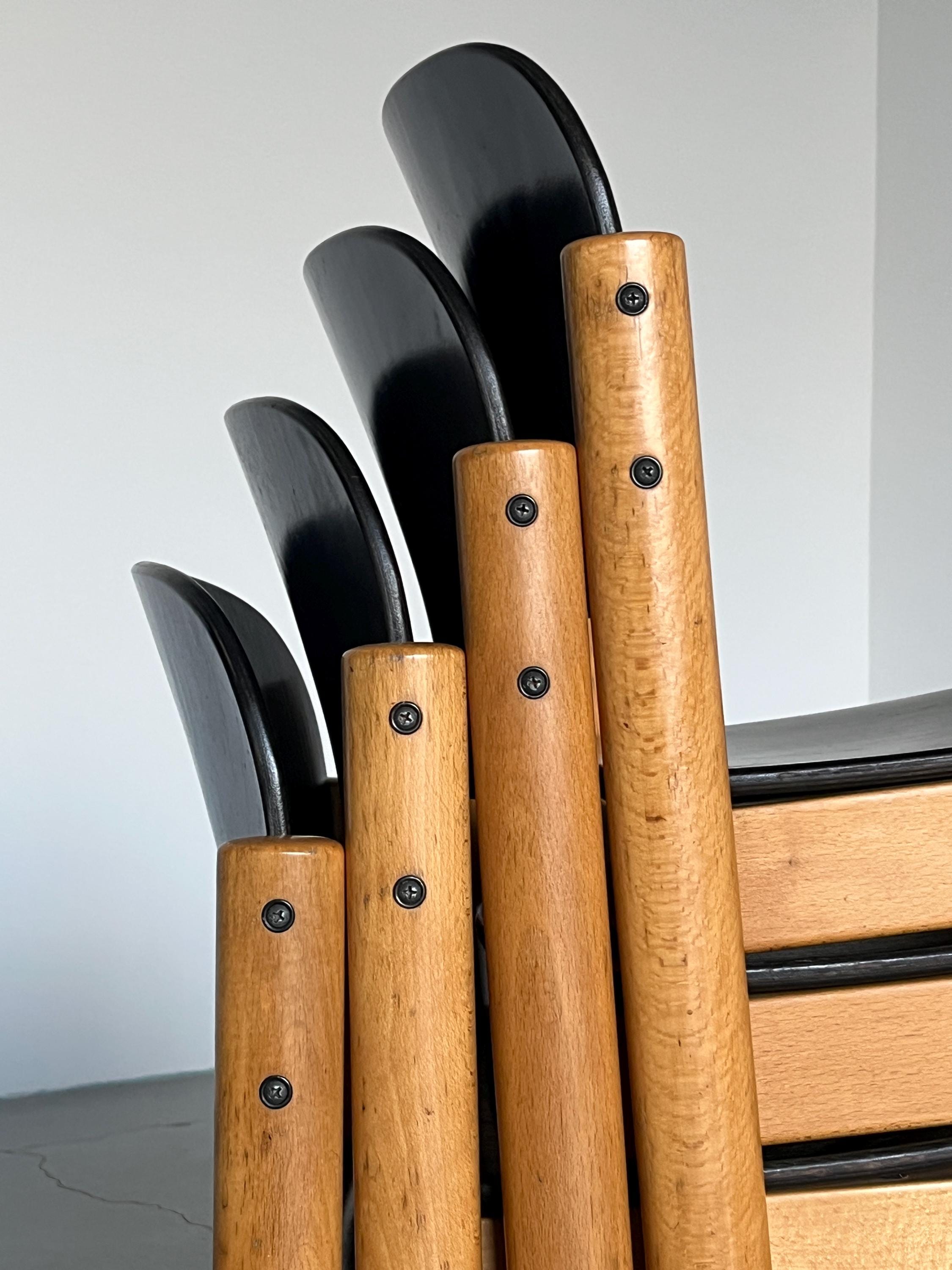 Stackable Dining Chairs by Kusch & Co