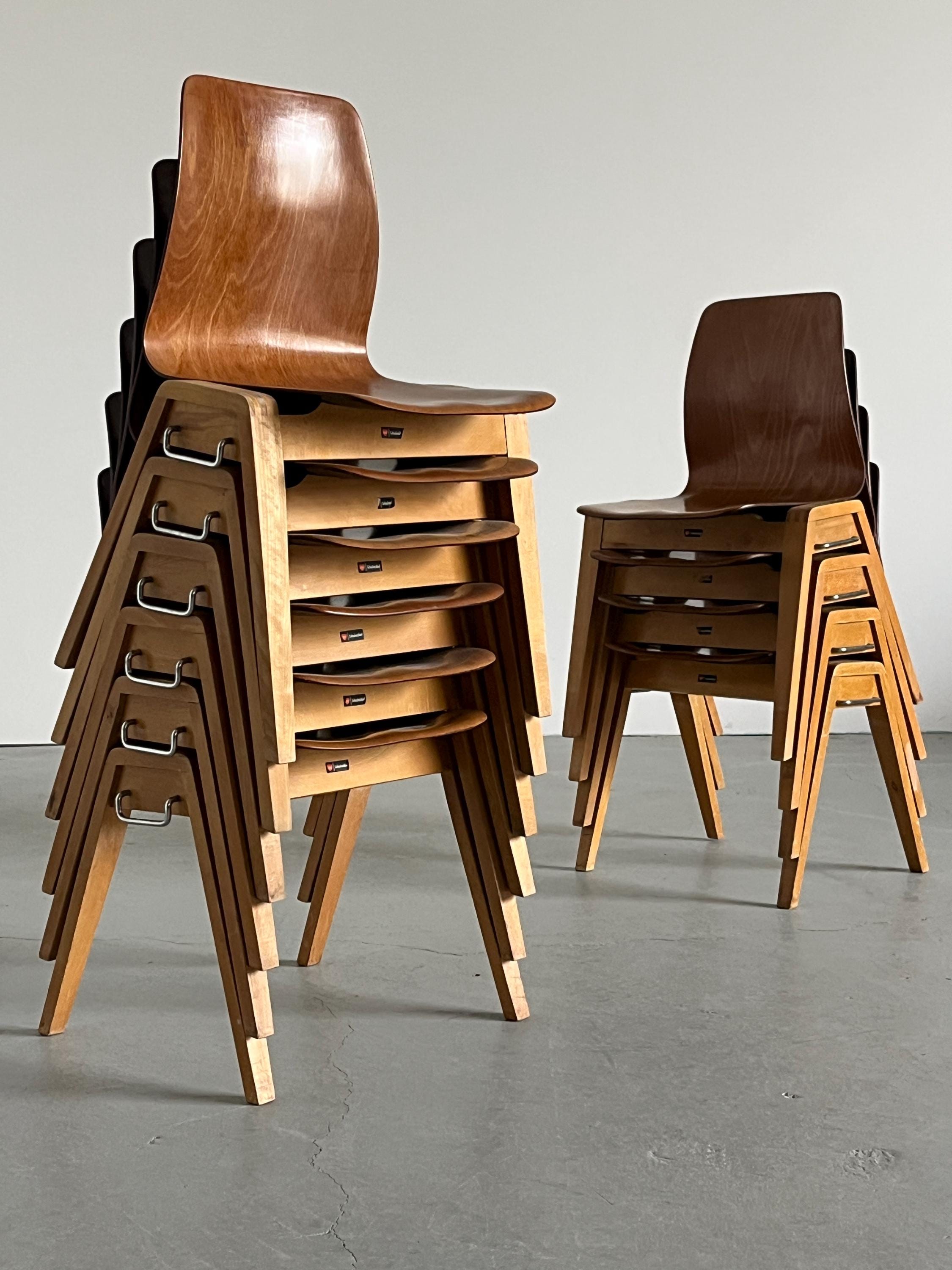 Stackable Dining Chairs by Adam Stegner for Pagholz Flötotto