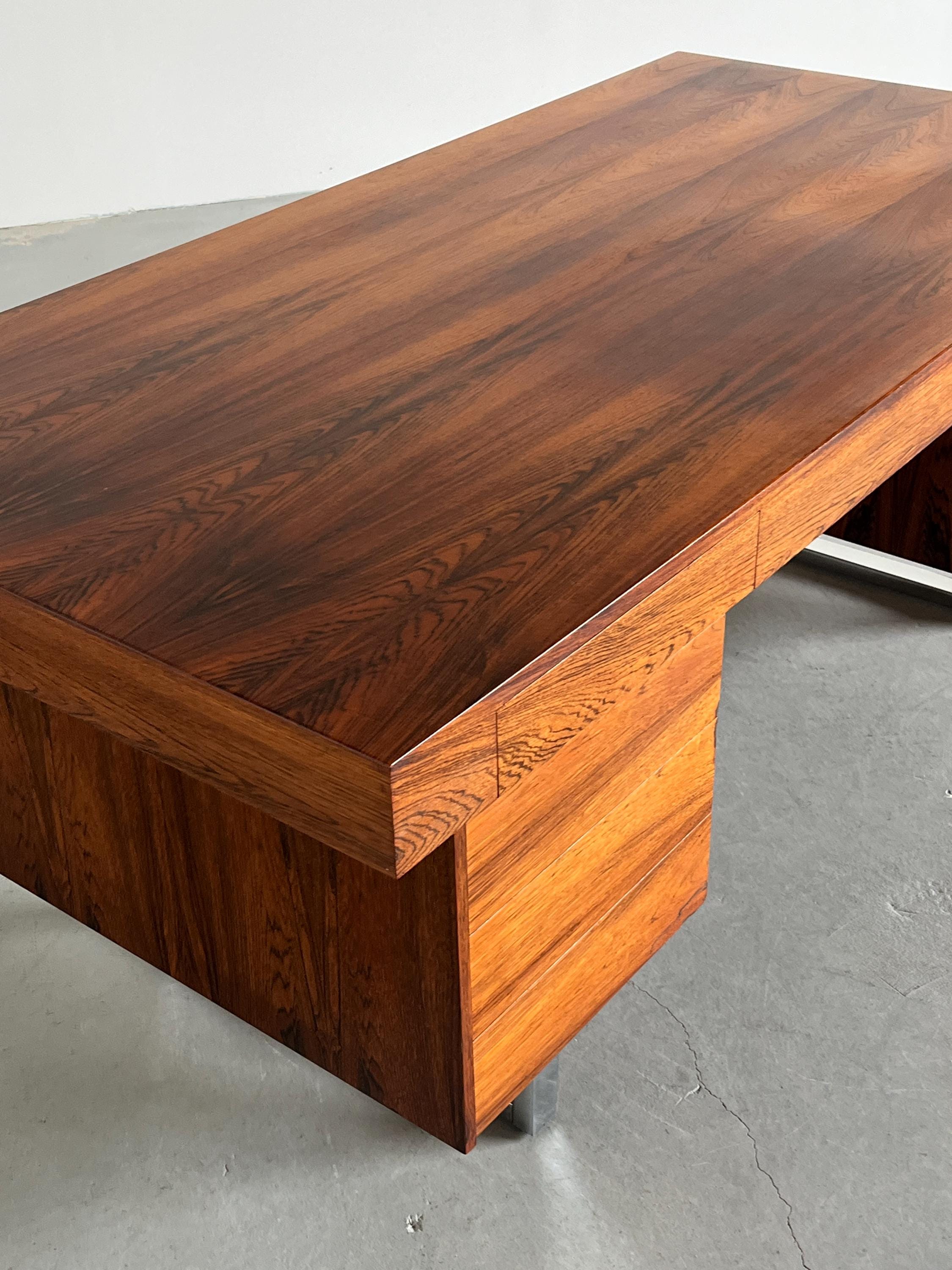 Executive Office Table in Rosewood Veneer