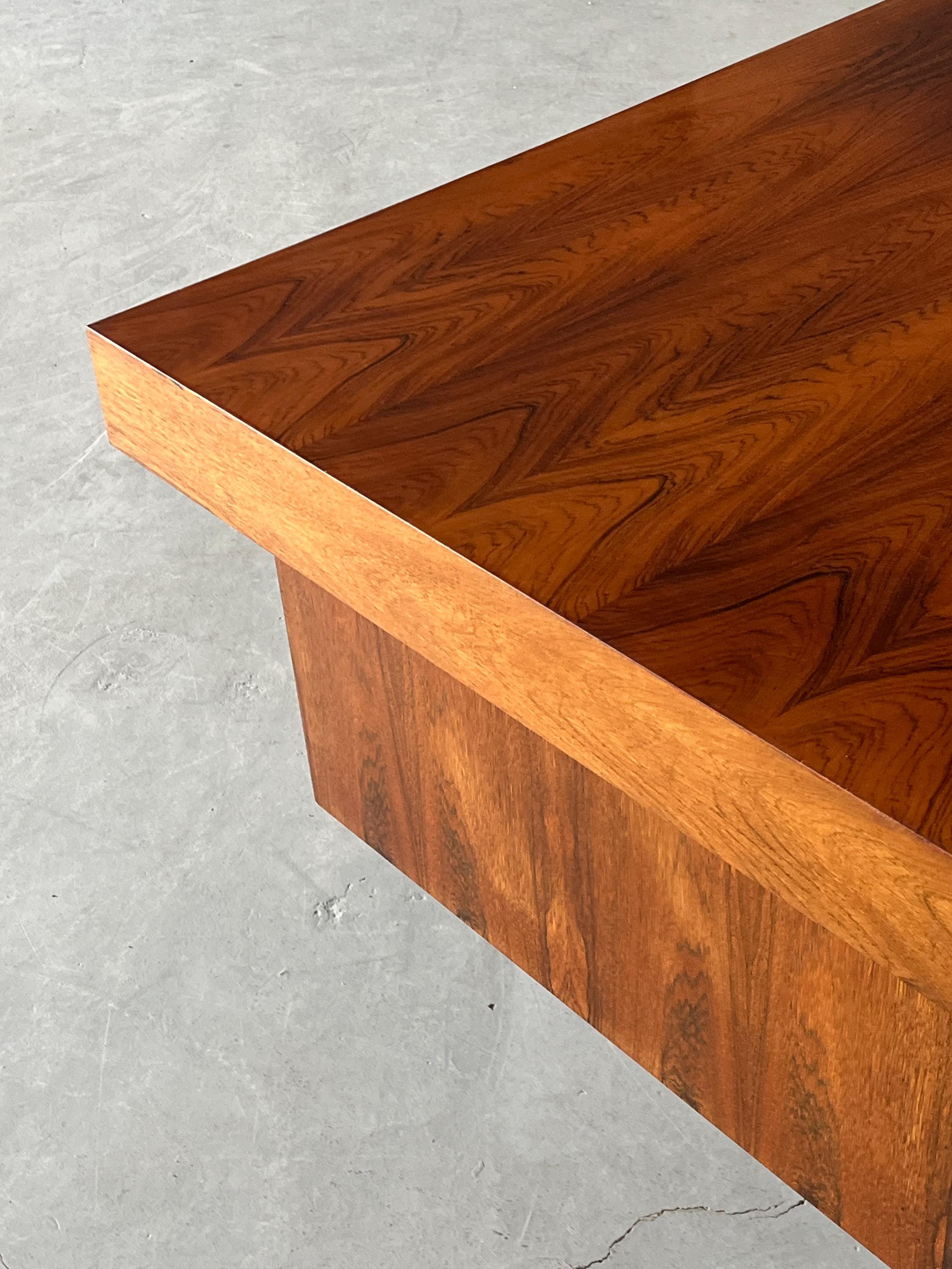 Executive Office Table in Rosewood Veneer