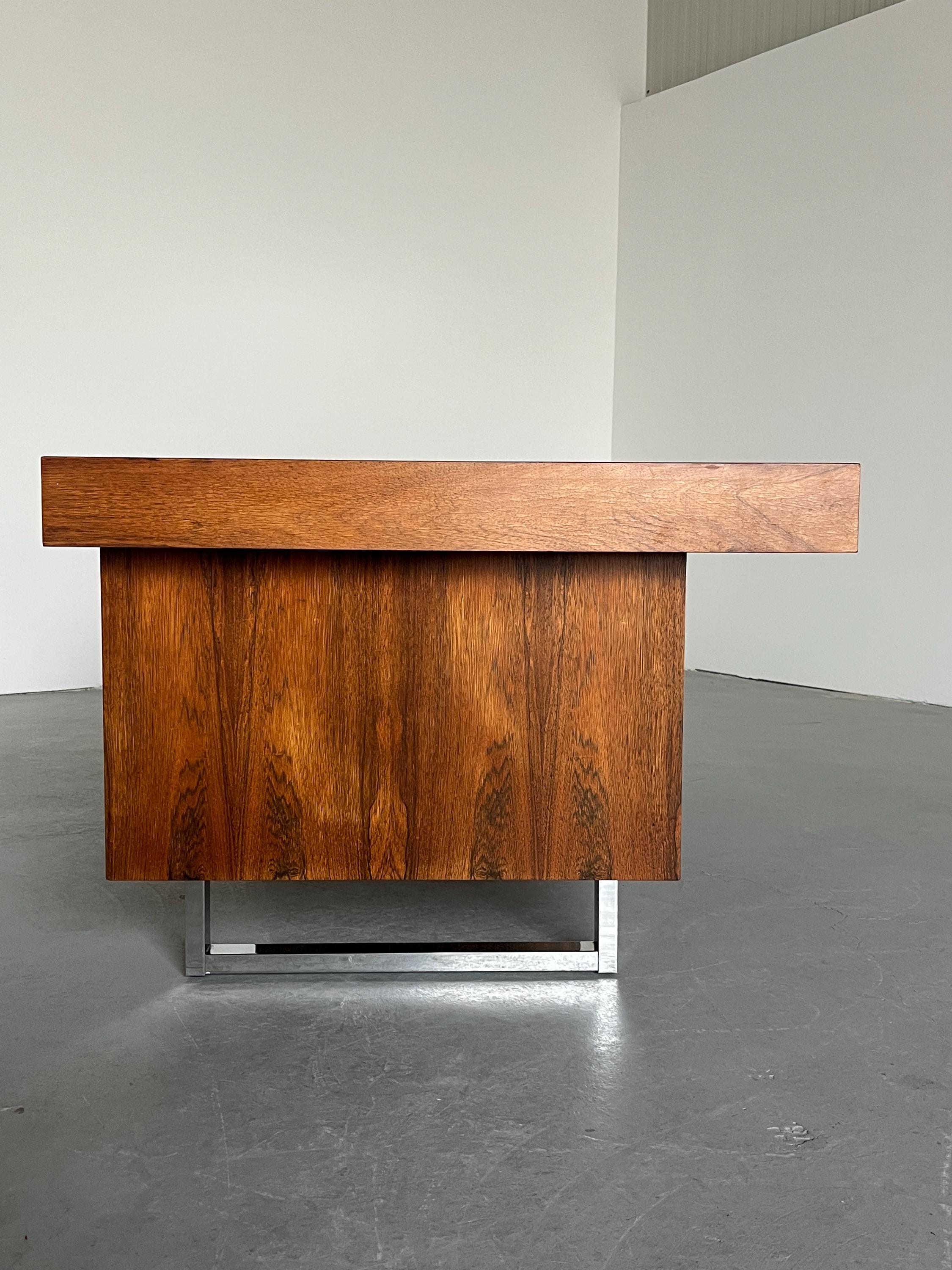 Executive Office Table in Rosewood Veneer