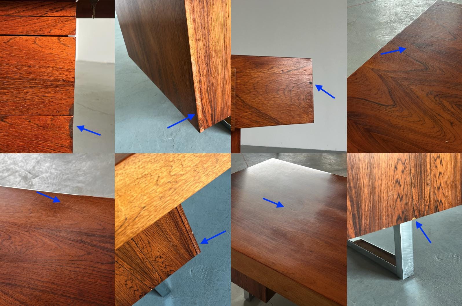 Executive Office Table in Rosewood Veneer
