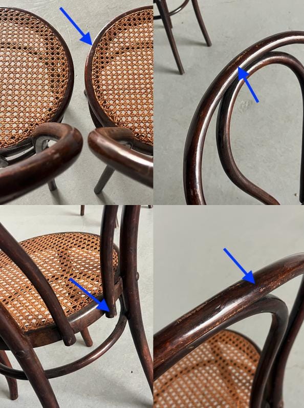 Thonet Bentwood Style Chairs No. 14