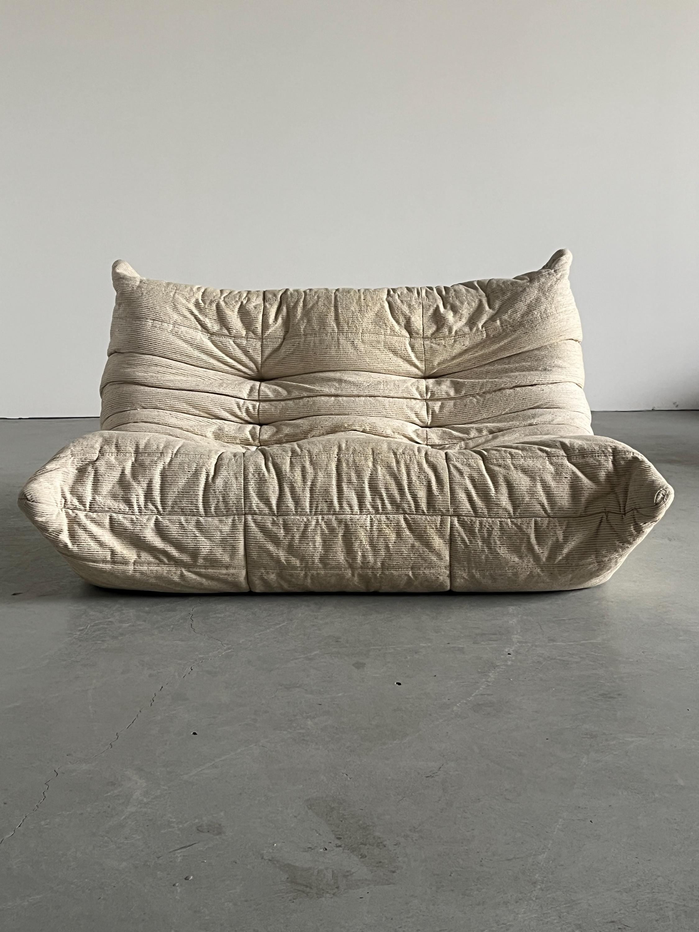 ‘Togo’ Two-Seater Sofa by Michel Ducaroy for Ligne Roset