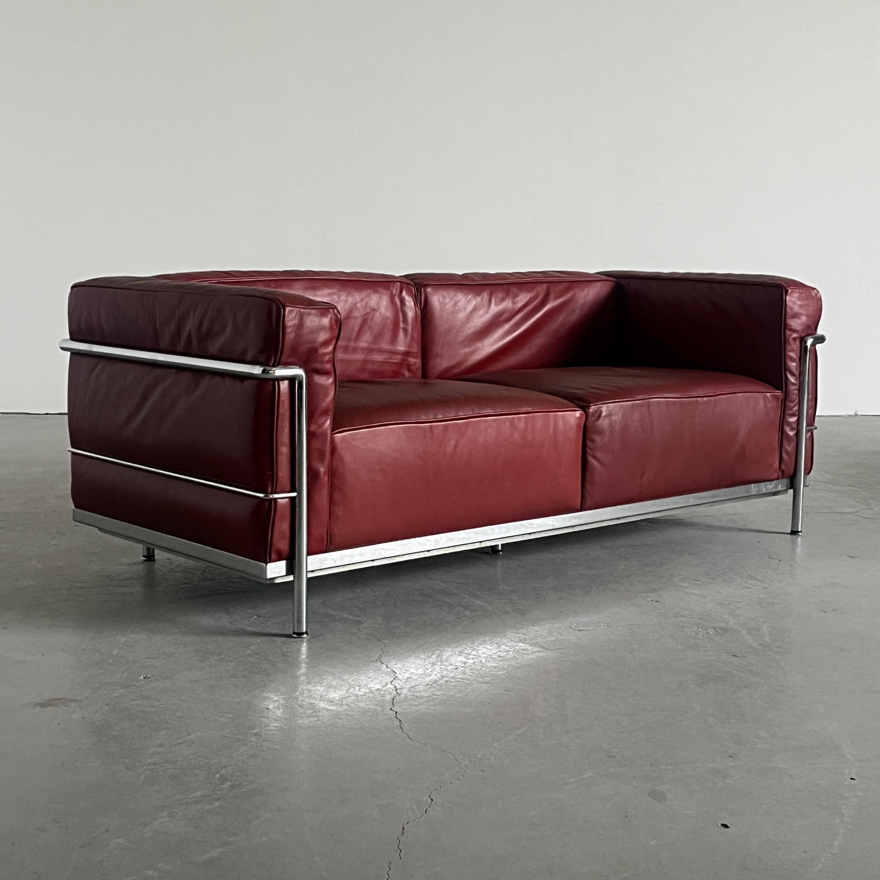 Iconic ‘LC3’ Two-Seater Sofa by Le Corbusier, Charlotte Perriand and Pierre Jeanneret