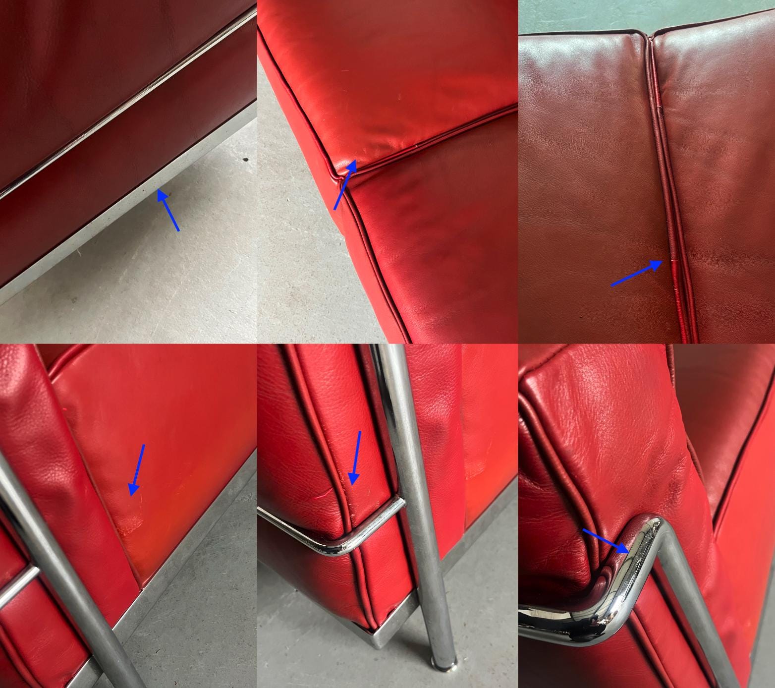 Iconic ‘LC3’ Two-Seater Sofa by Le Corbusier, Charlotte Perriand and Pierre Jeanneret