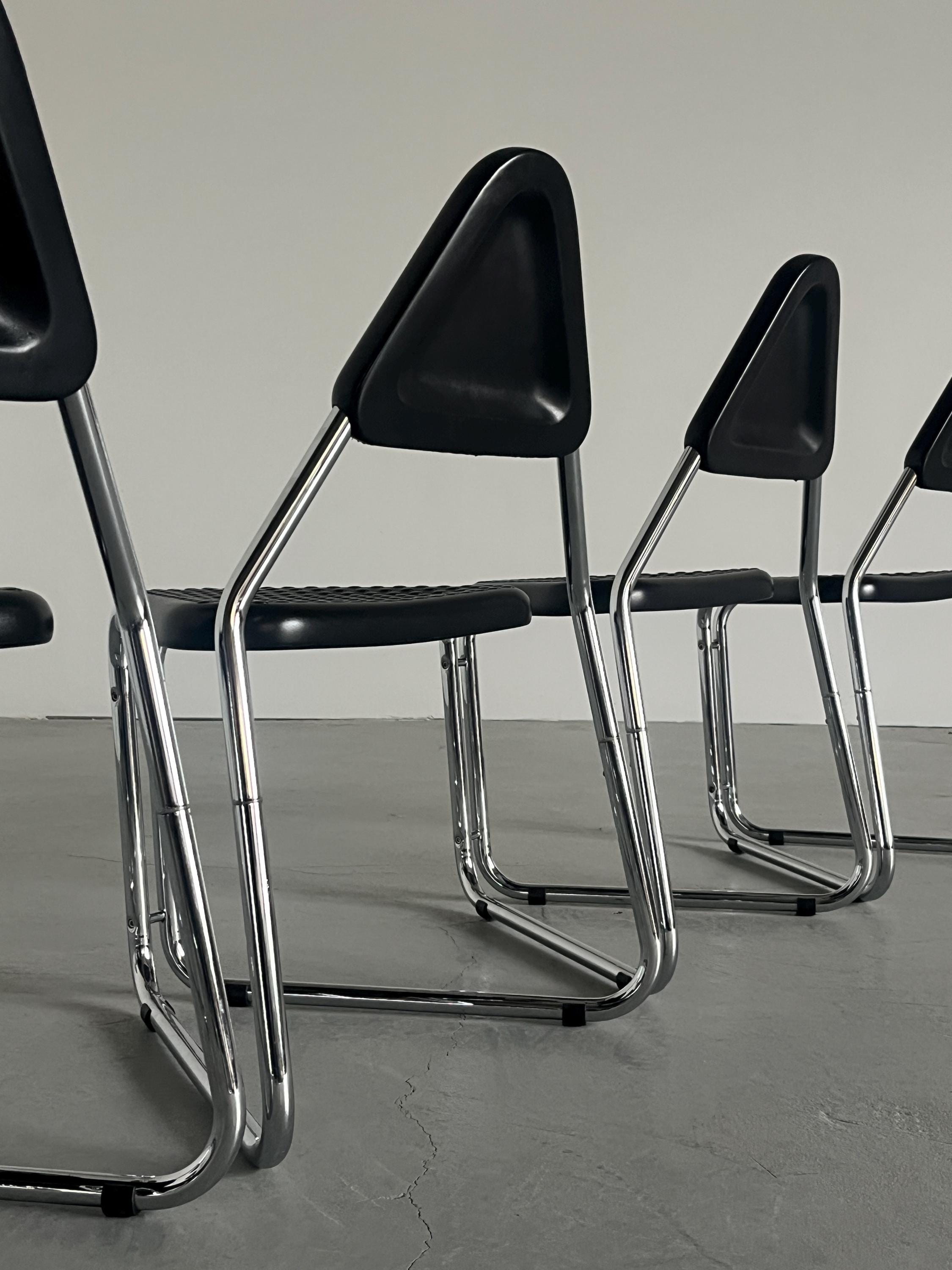 Memphis Style Triangular Dining Chairs