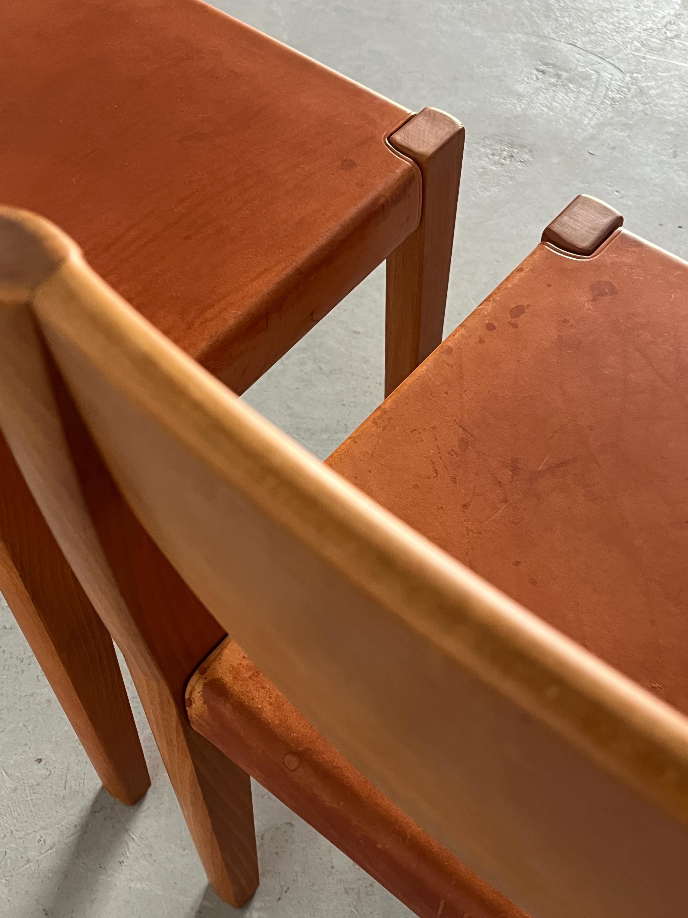 Dining Chairs in the Style of Pierre Chapo