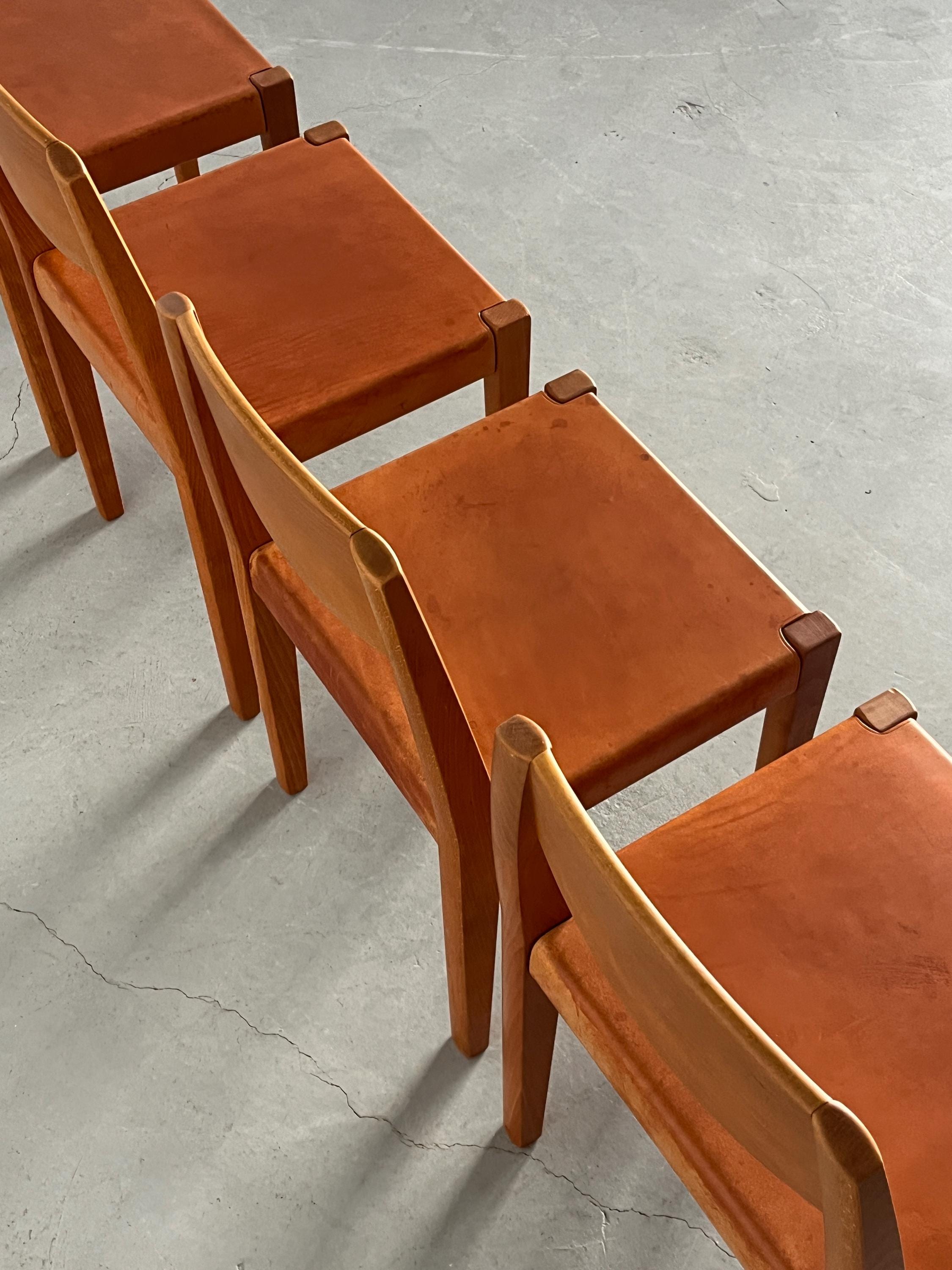 Dining Chairs in the Style of Pierre Chapo