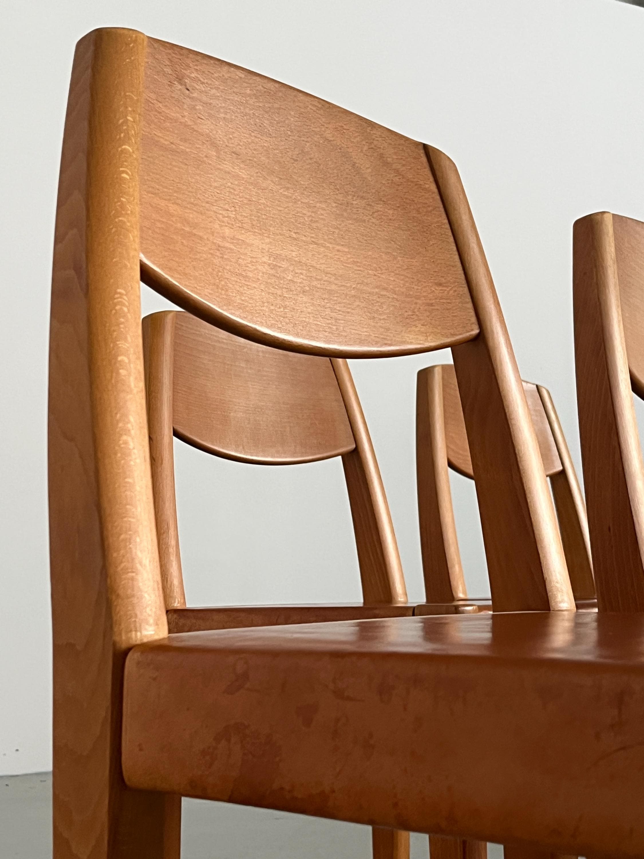 Dining Chairs in the Style of Pierre Chapo