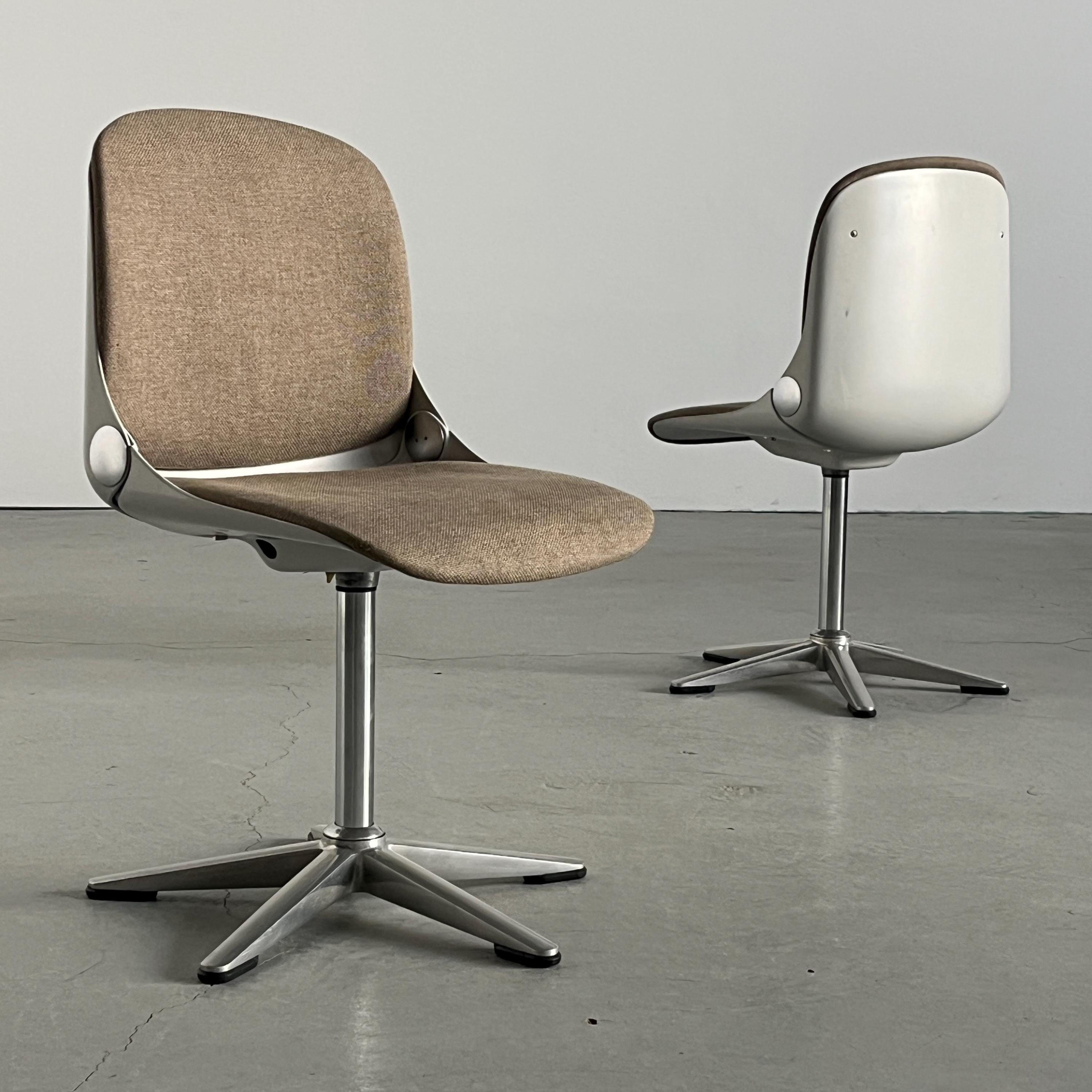 Space Age ‘Model 232’ Office Chairs by Wilhelm Ritz for Wilkhahn