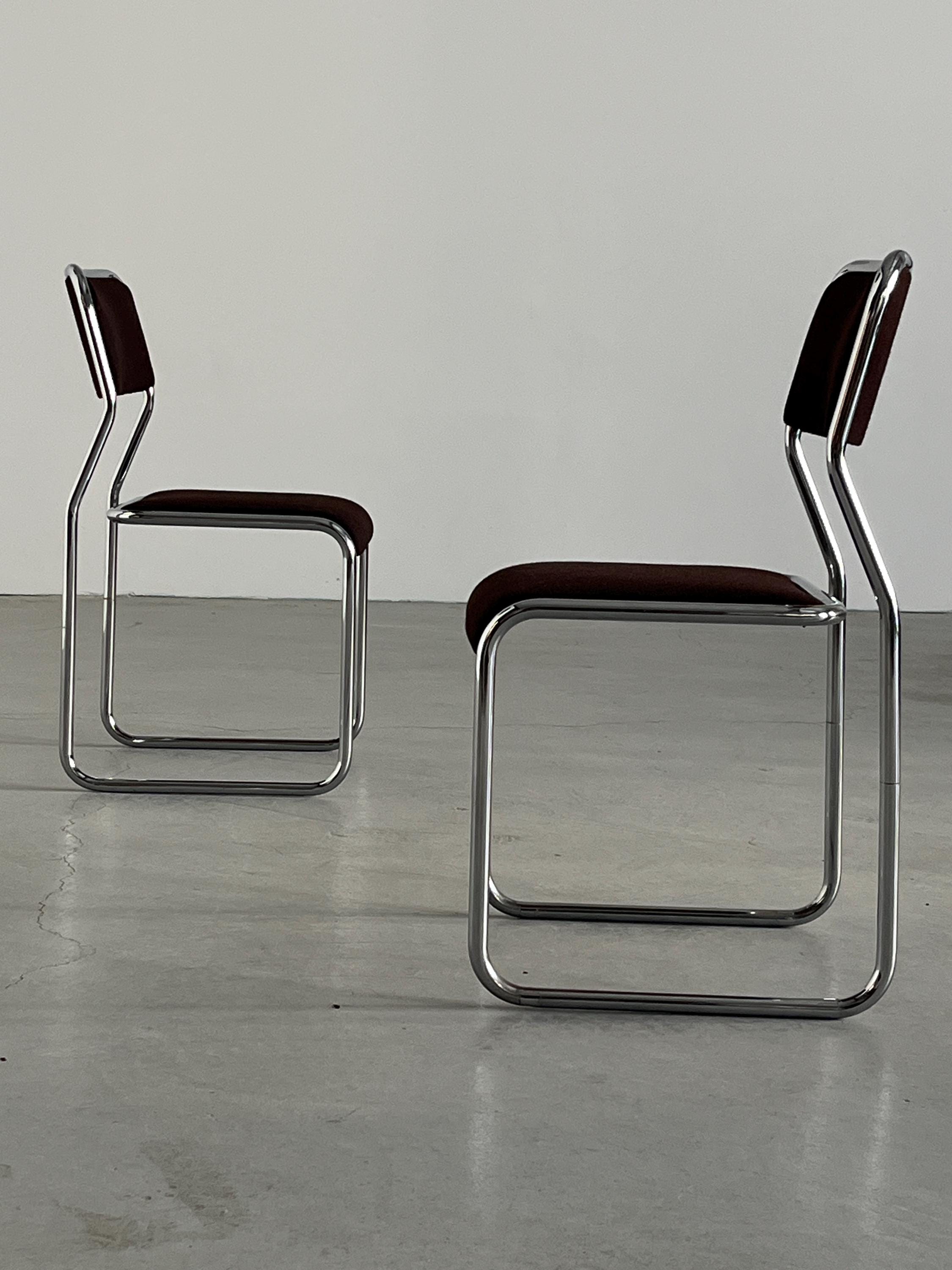 Italian Cantilever Dining Chairs