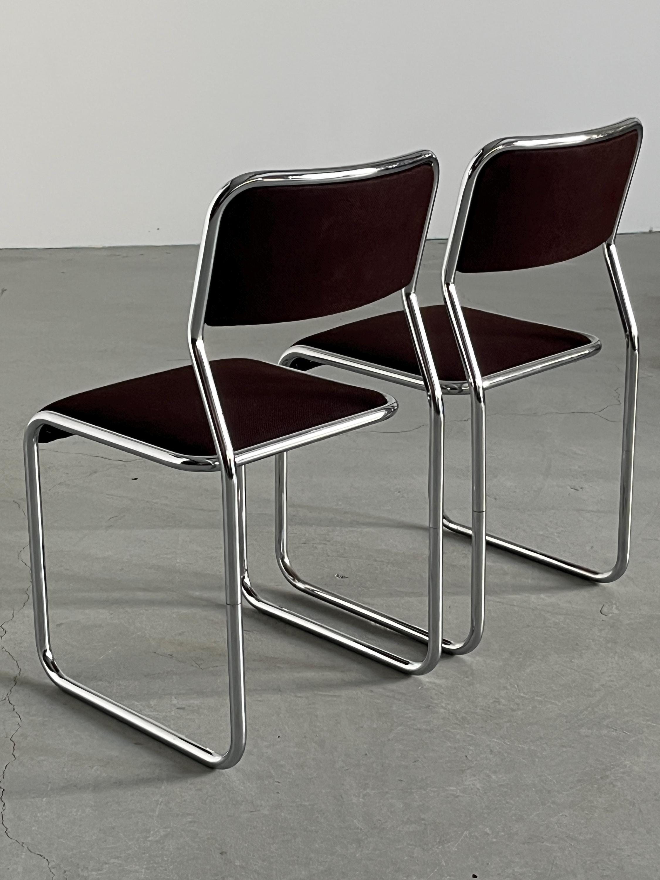 Italian Cantilever Dining Chairs