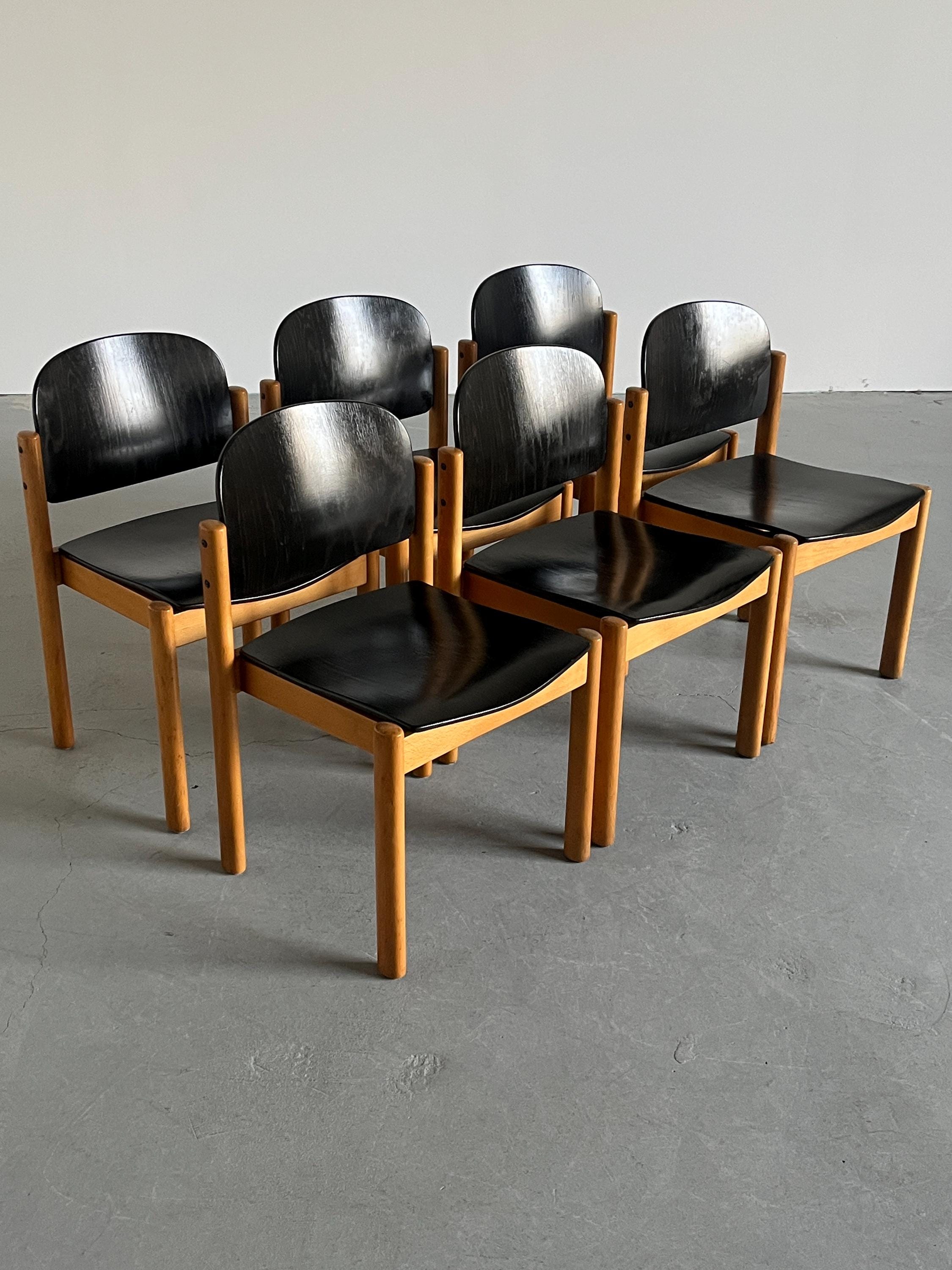 Stackable Dining Chairs by Kusch & Co