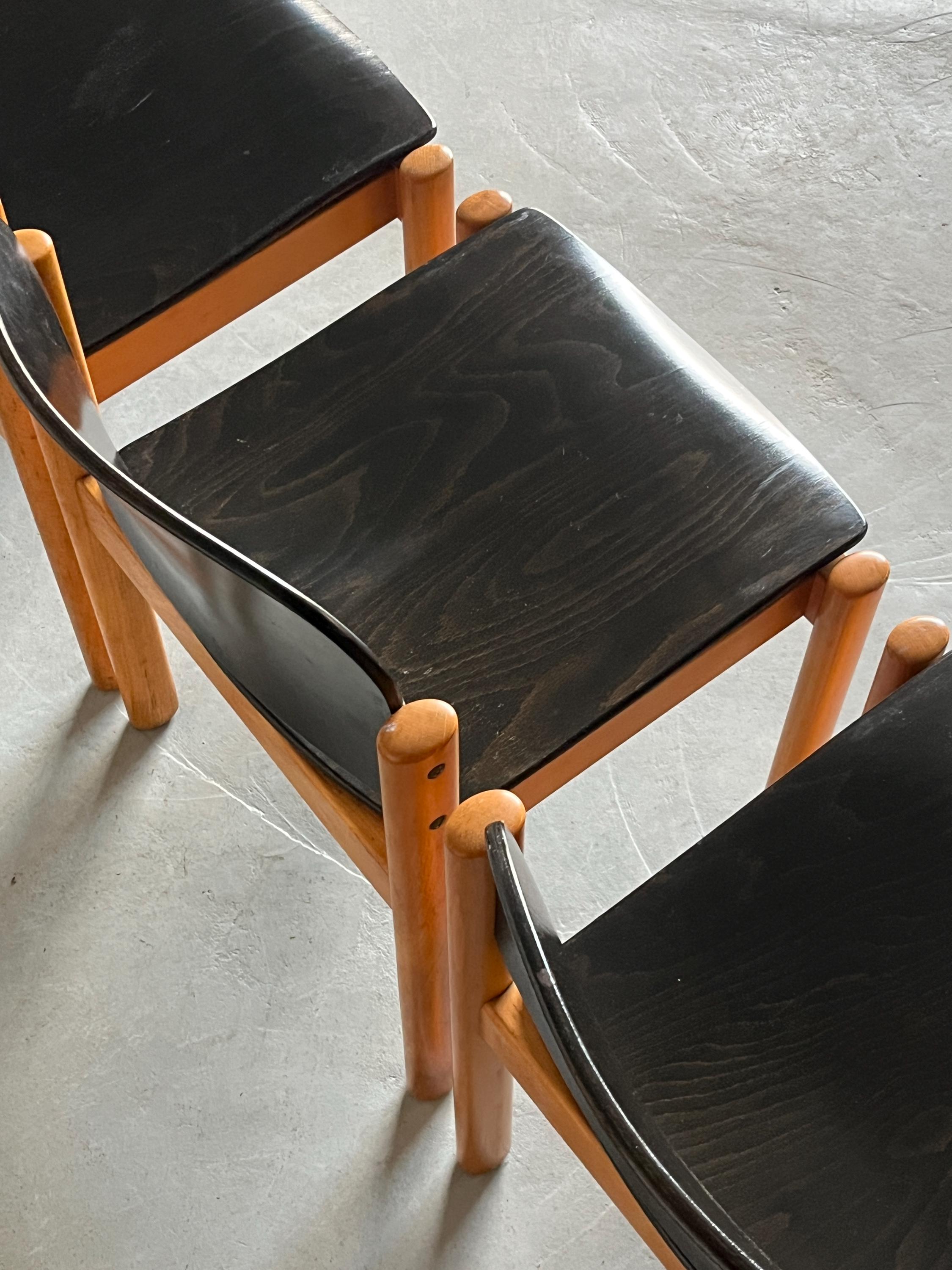 Stackable Dining Chairs by Kusch & Co