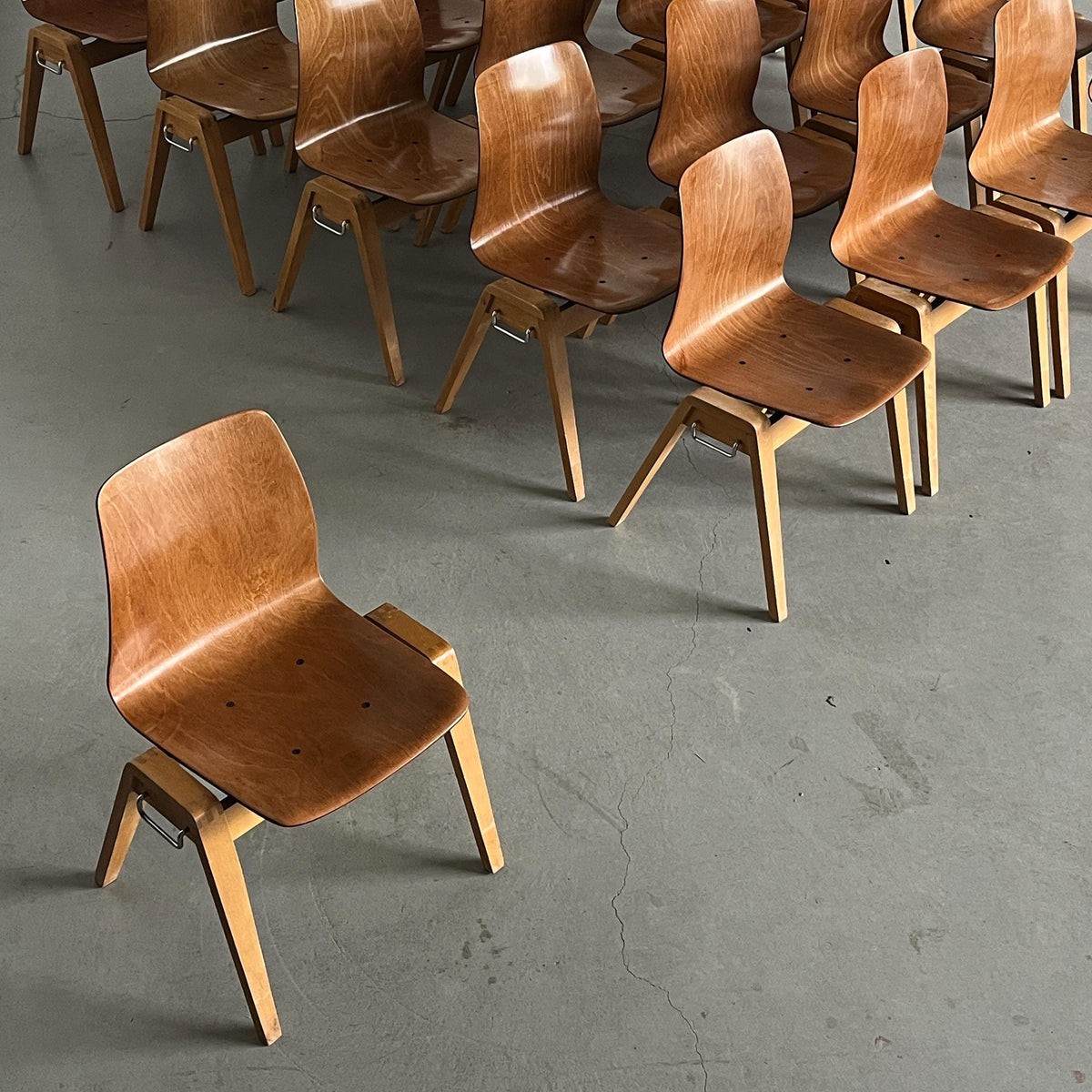 Stackable Dining Chairs by Adam Stegner for Pagholz Flötotto