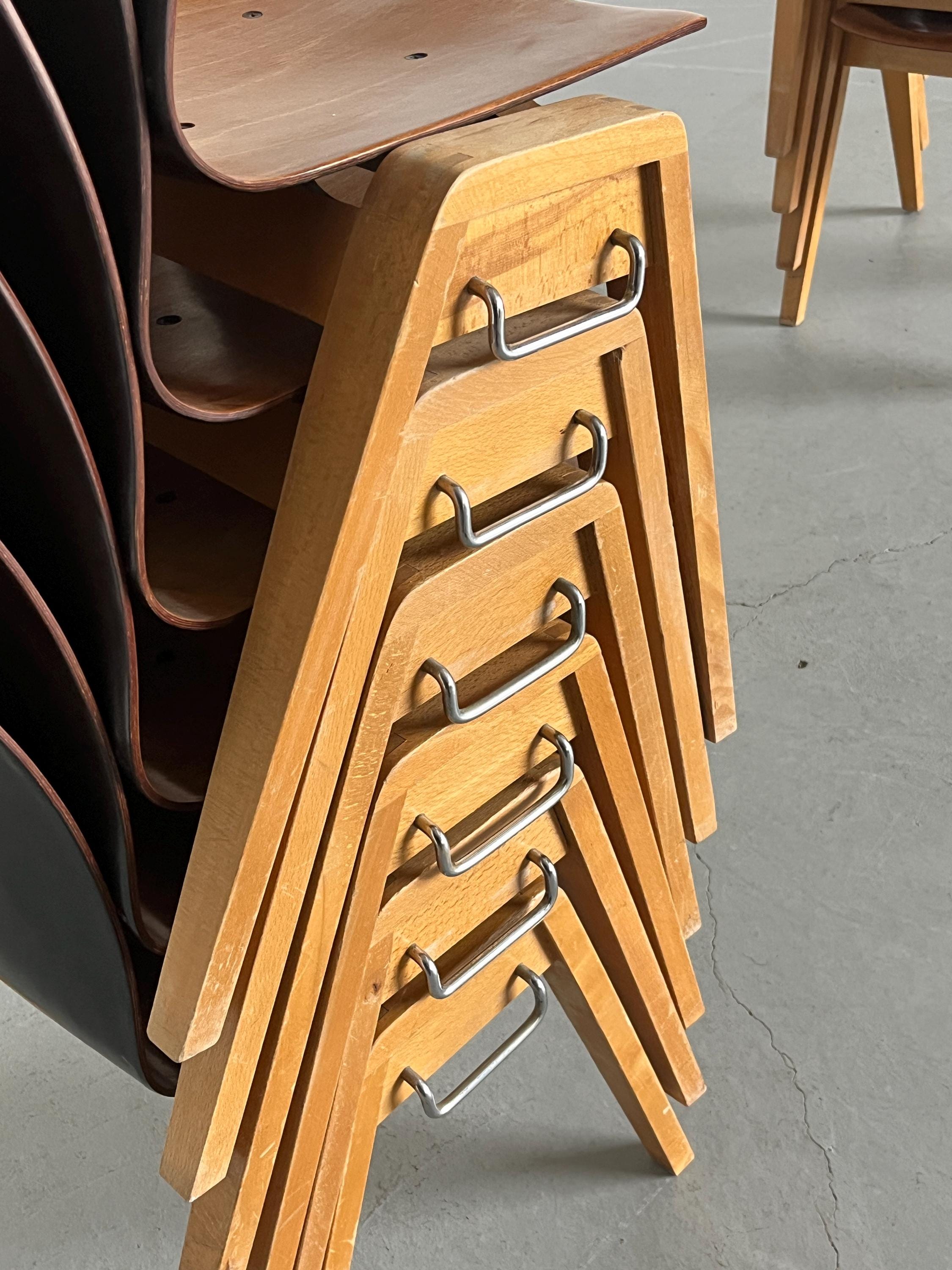 Stackable Dining Chairs by Adam Stegner for Pagholz Flötotto