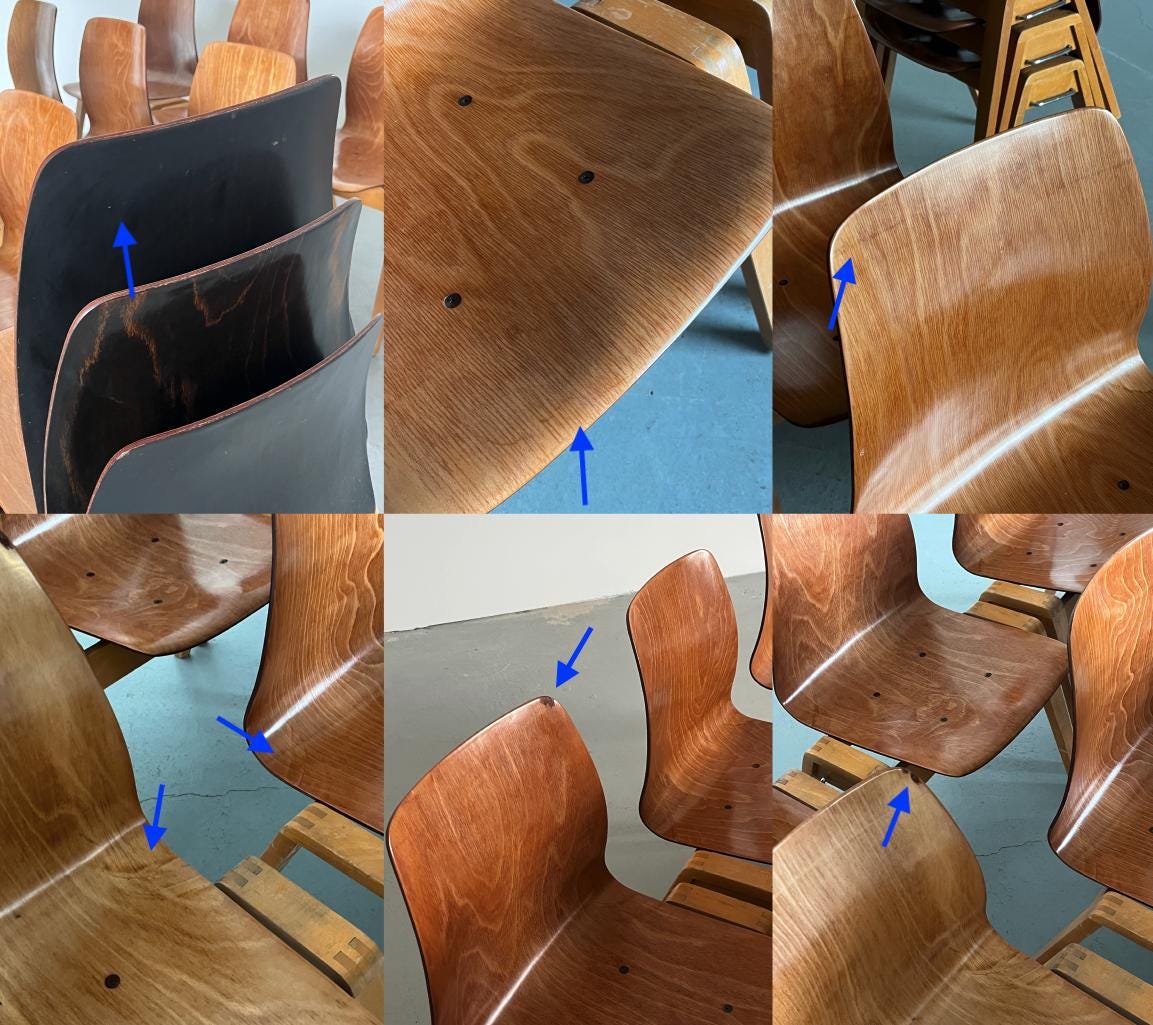 Stackable Dining Chairs by Adam Stegner for Pagholz Flötotto