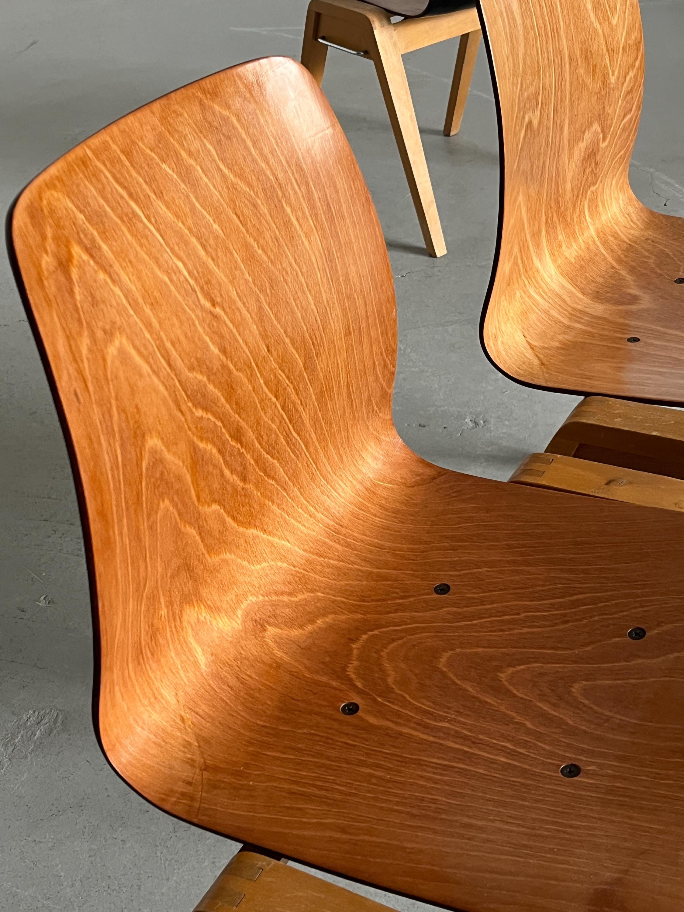 Stackable Dining Chairs by Adam Stegner for Pagholz Flötotto