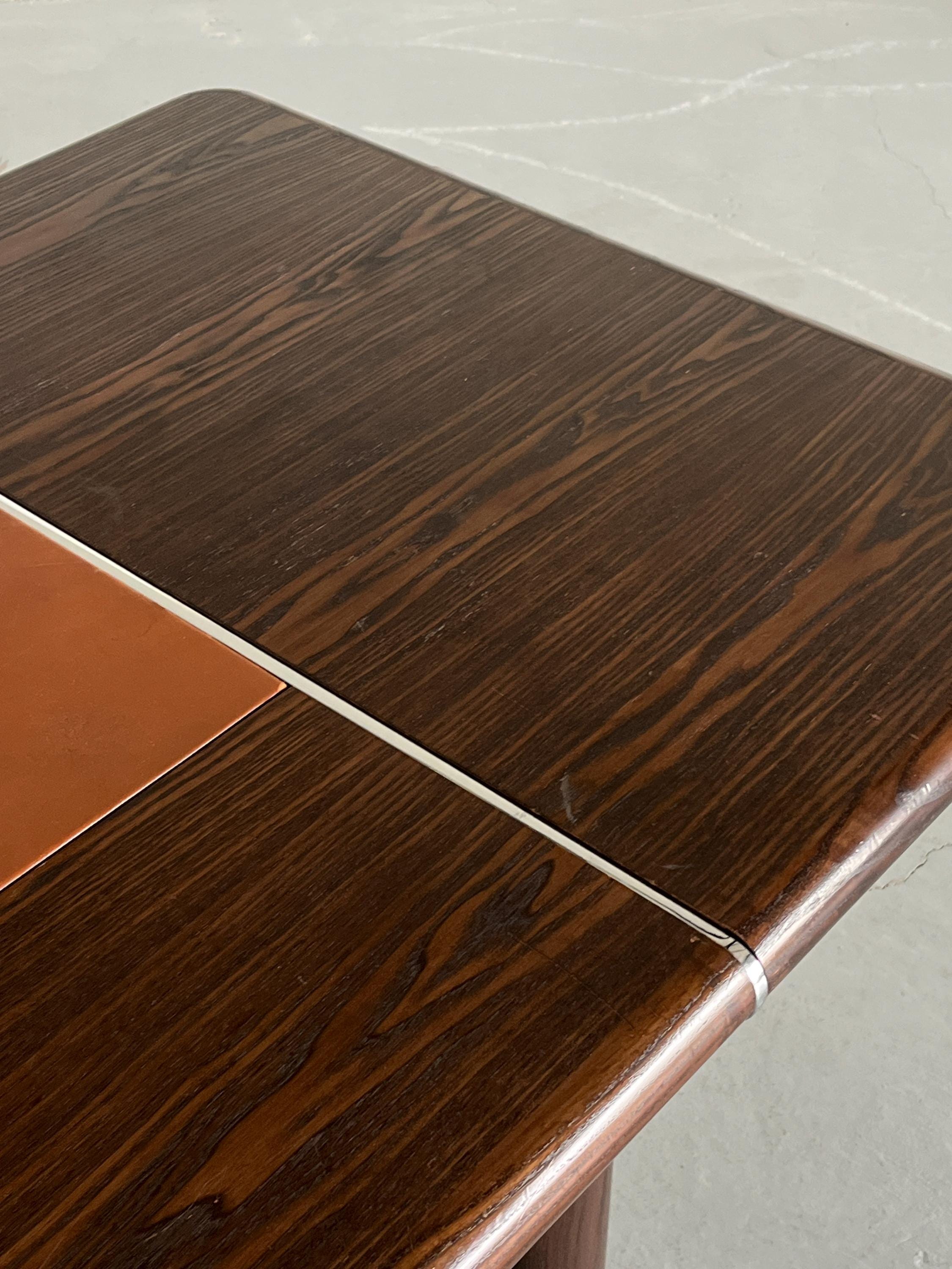 Large Palisander Mid-Century Modern Office Table