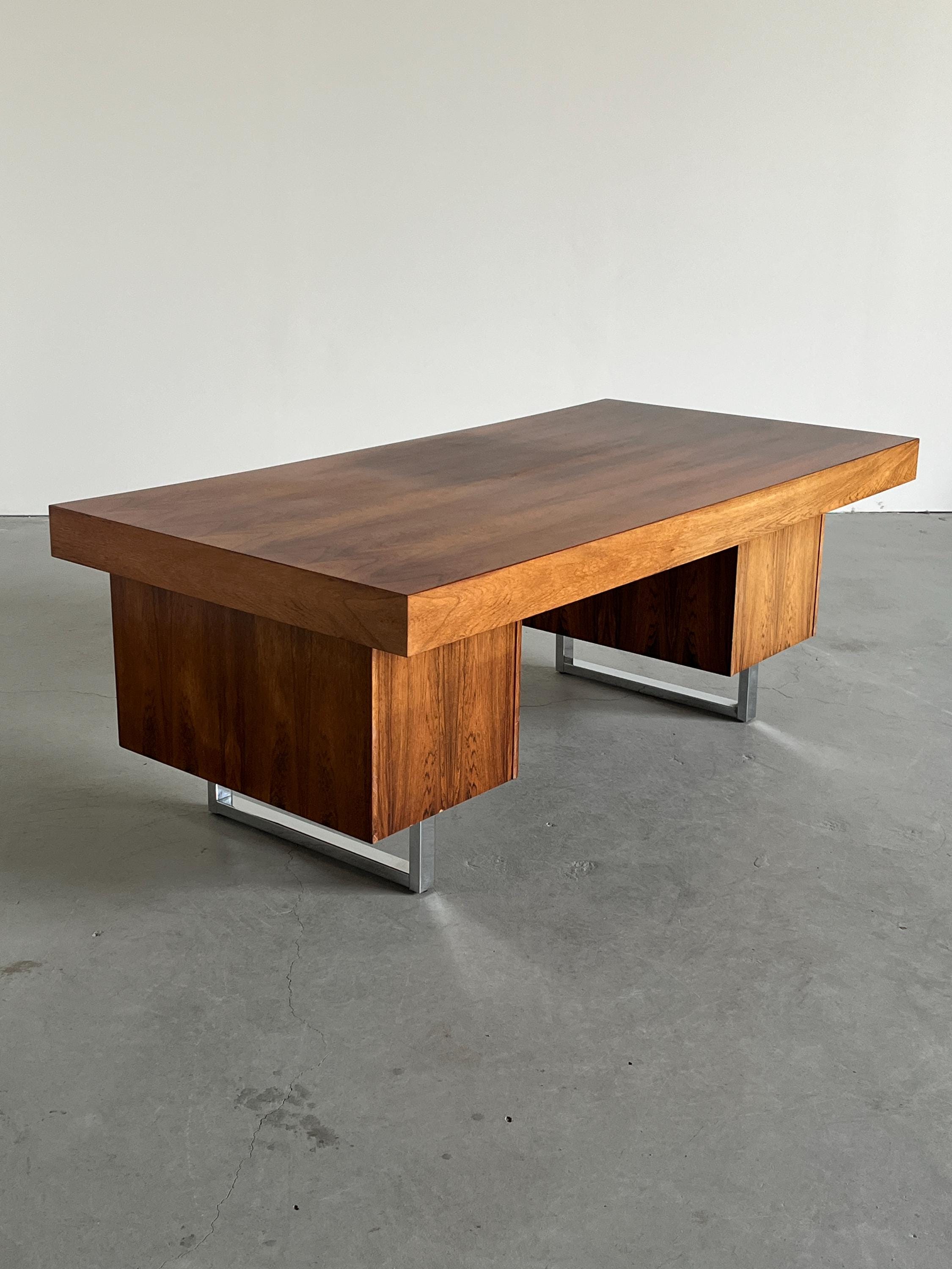 Executive Office Table in Rosewood Veneer