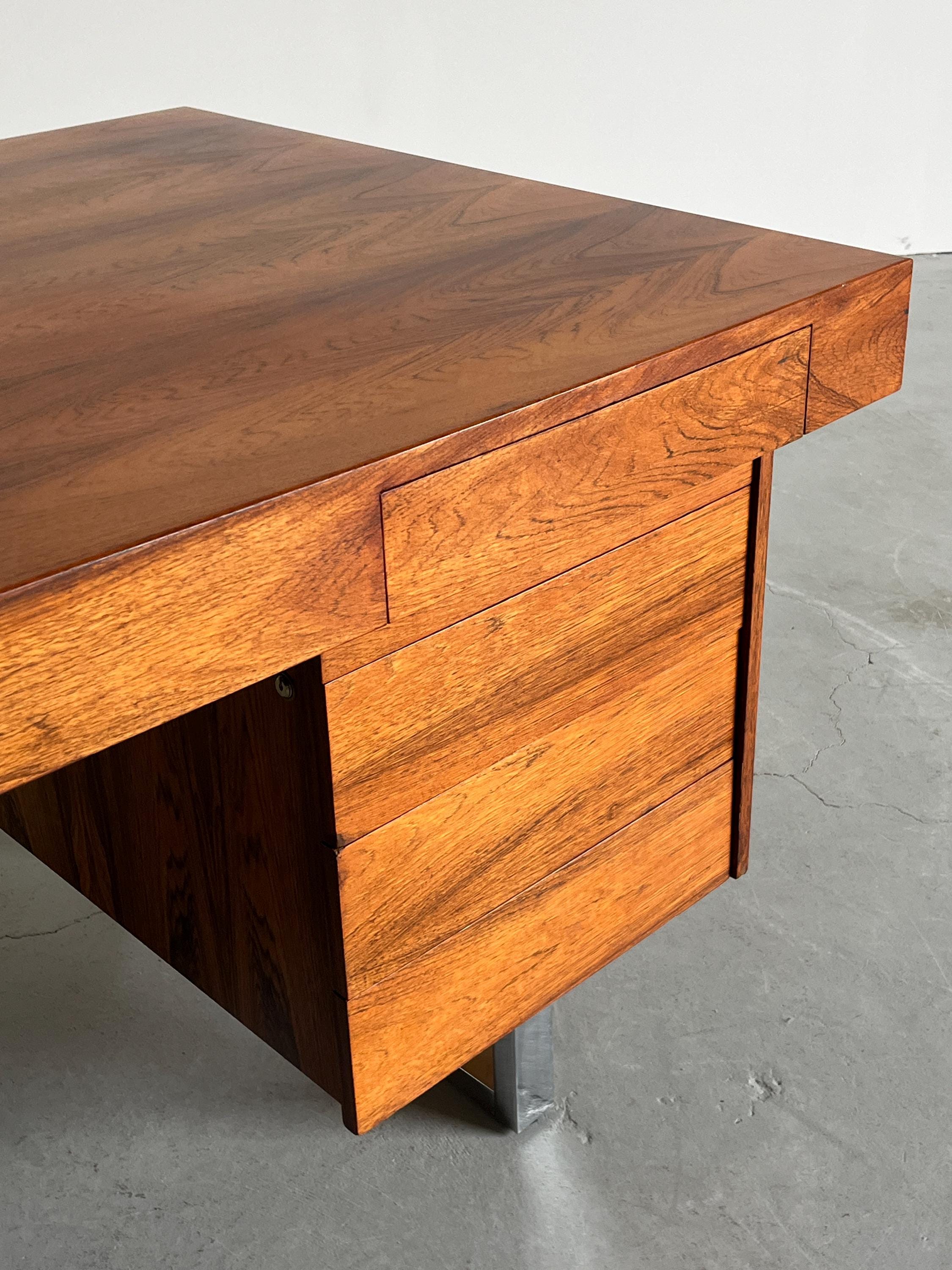 Executive Office Table in Rosewood Veneer