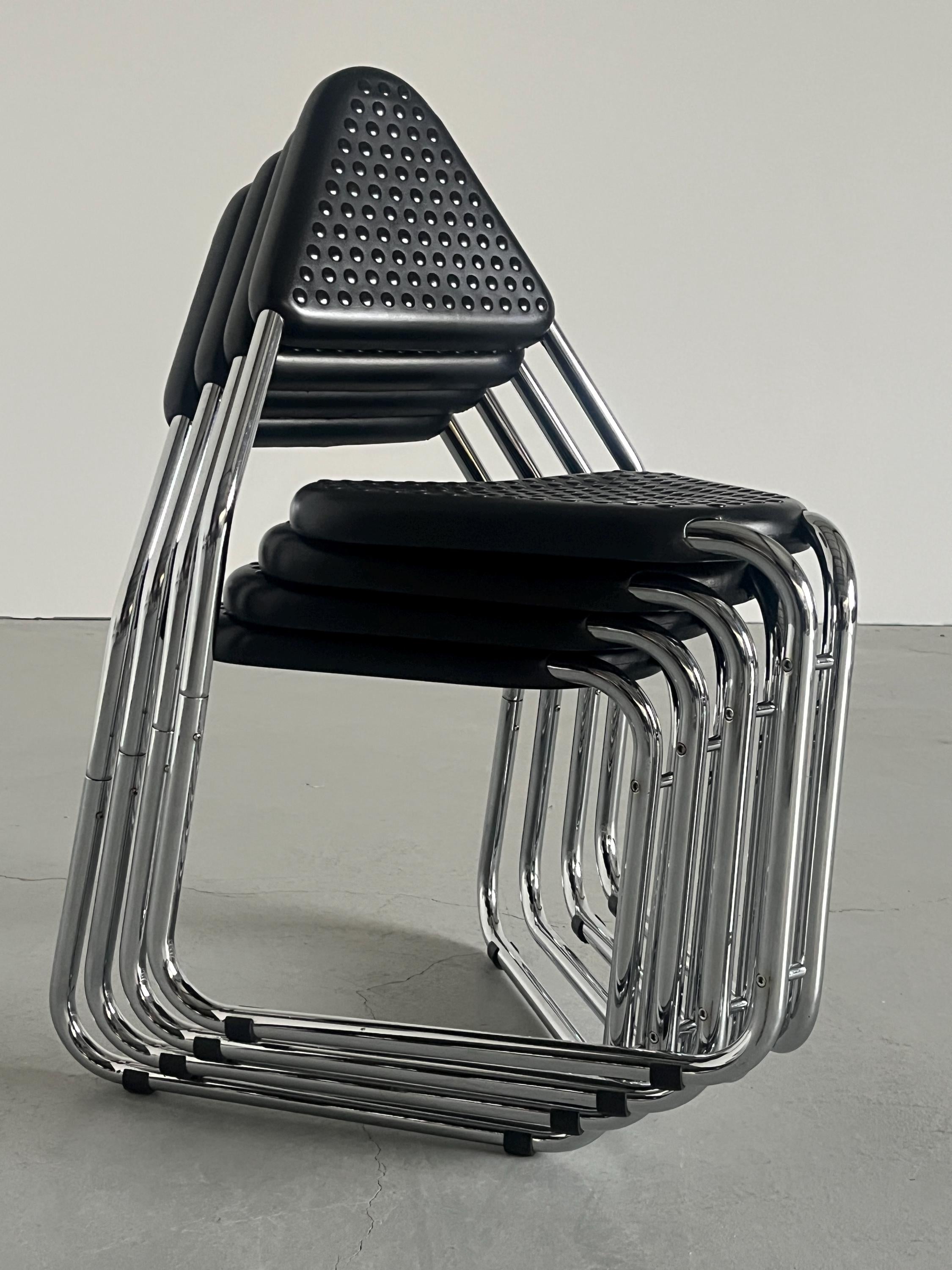 Memphis Style Triangular Dining Chairs