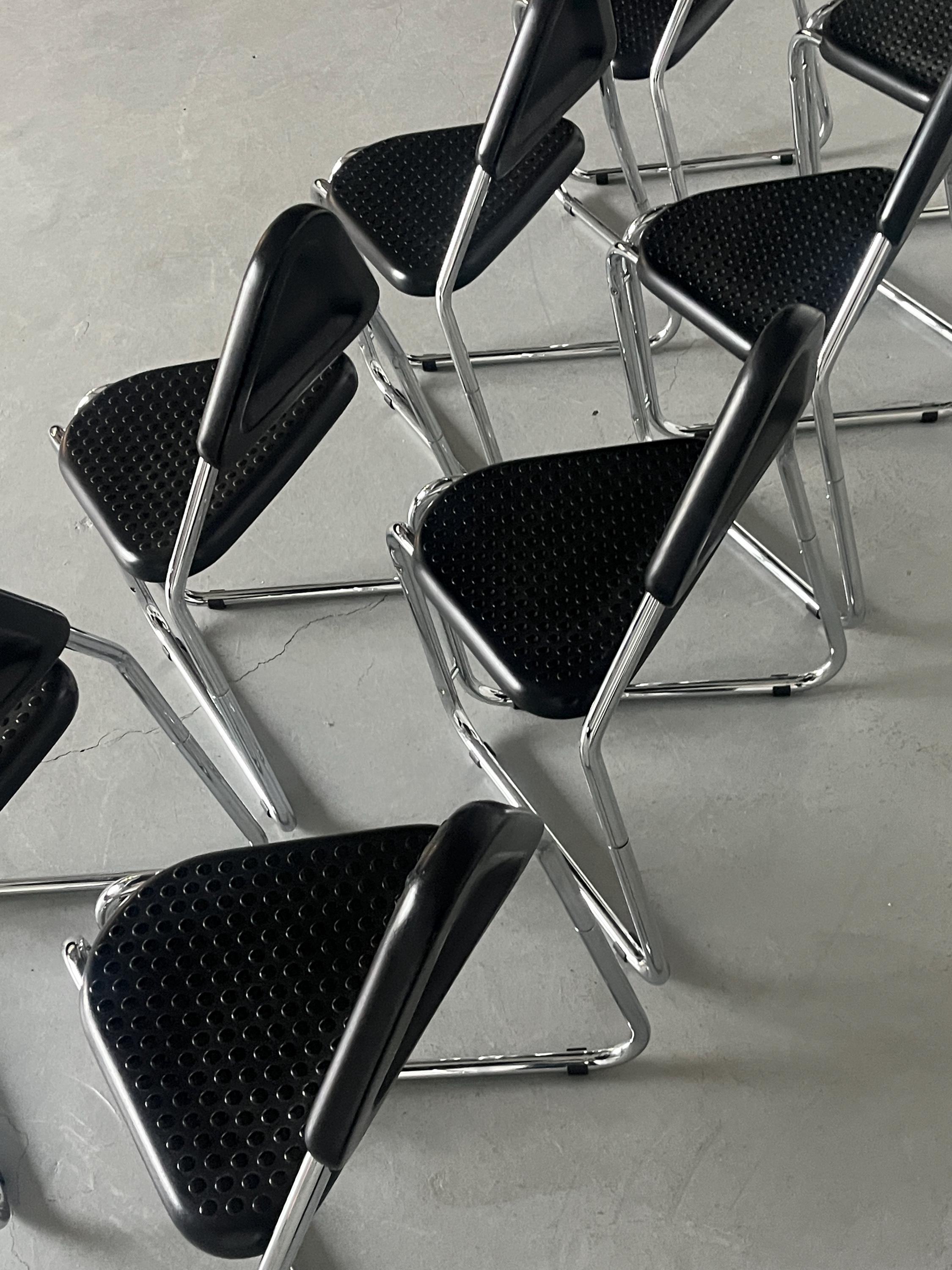 Memphis Style Triangular Dining Chairs