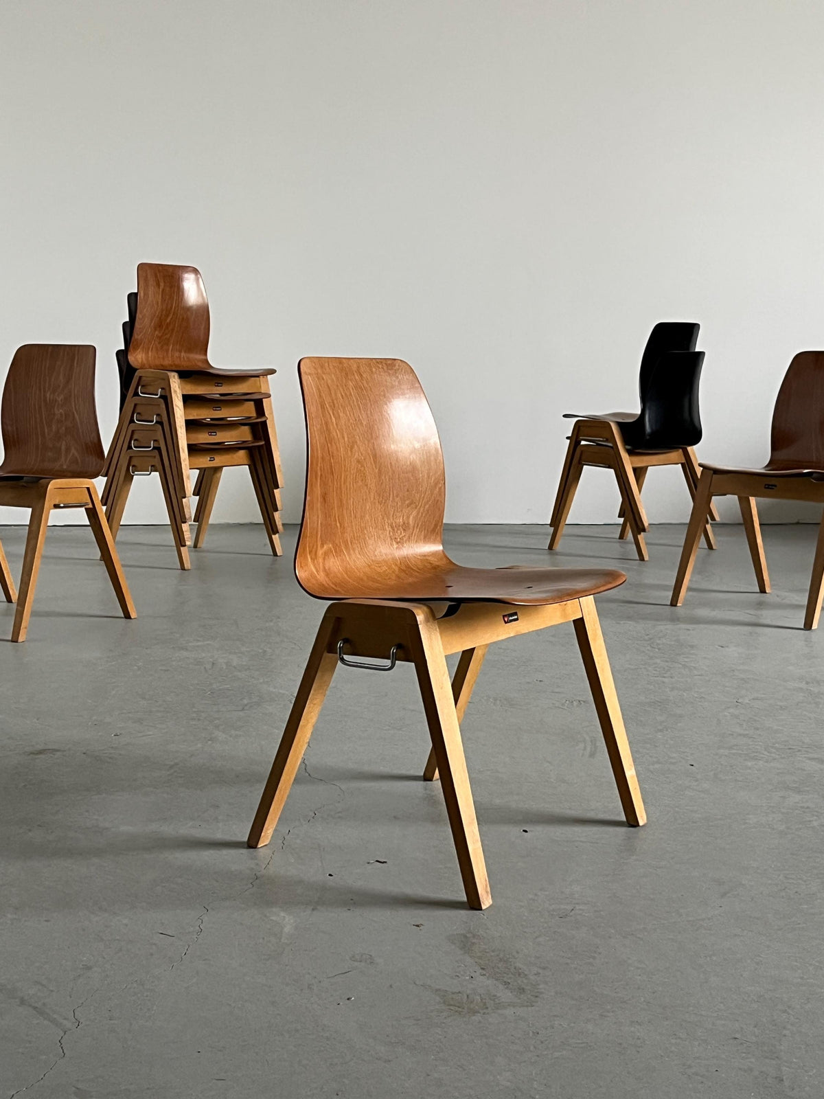 Stackable Dining Chairs by Adam Stegner for Pagholz Flötotto