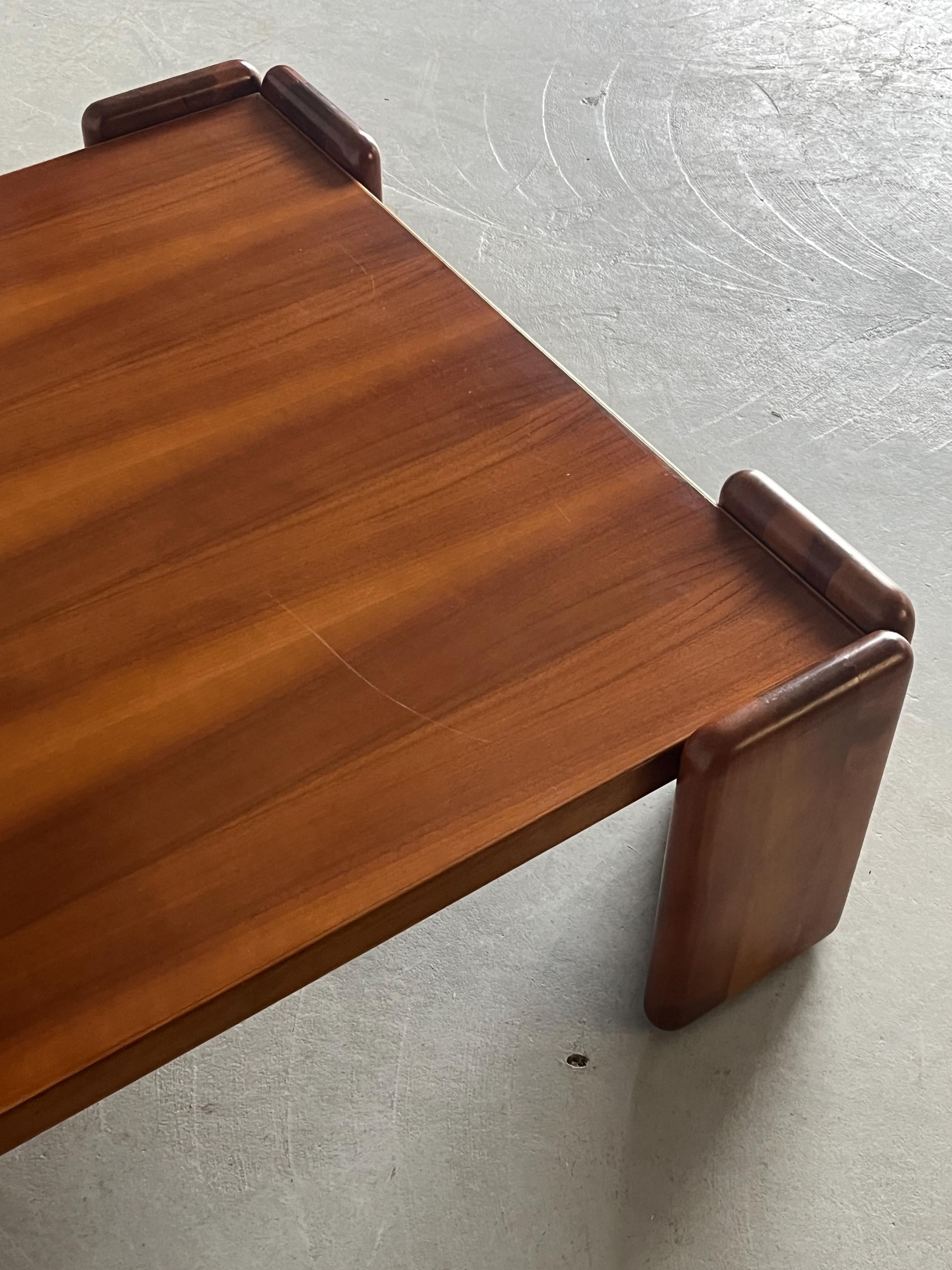 Sapporo Walnut Coffee Table by Mario Marenco for Mobilgirgi
