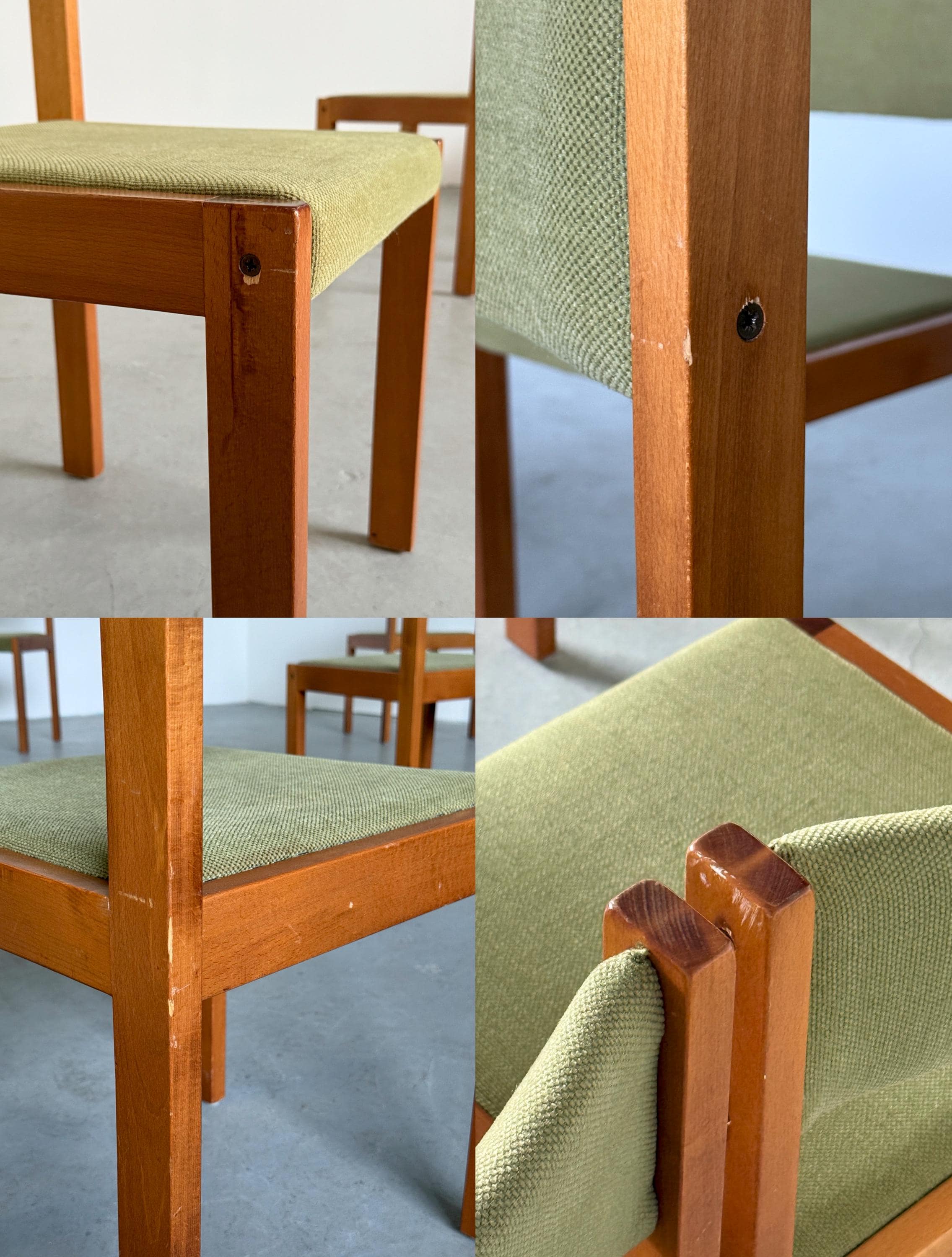 Constructivist Solid Wood Dining Chairs